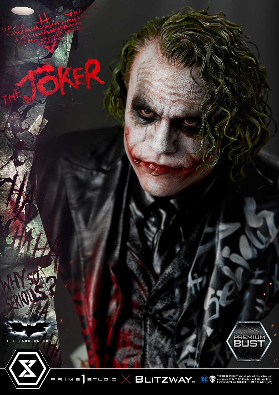 The Dark Knight - Joker - Bust - Premium Bust  (PBDC-08) - 1/3 (Blitzway, Prime 1 Studio)