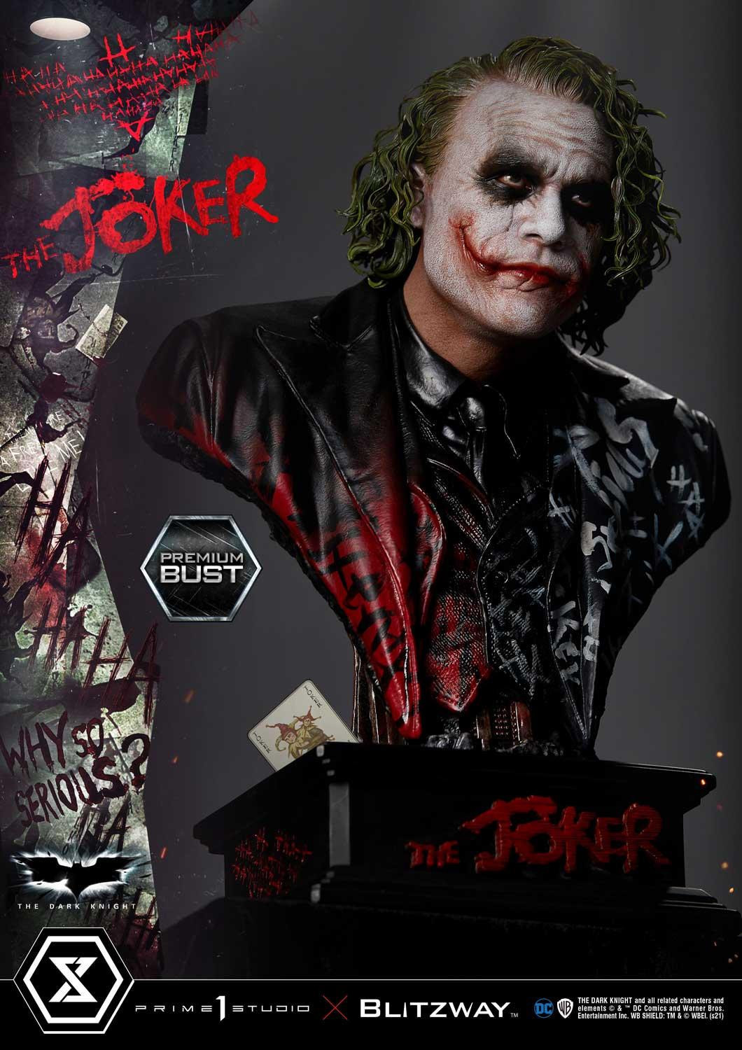 The Dark Knight - Joker - Bust - Premium Bust  (PBDC-08) - 1/3 (Blitzway, Prime 1 Studio)