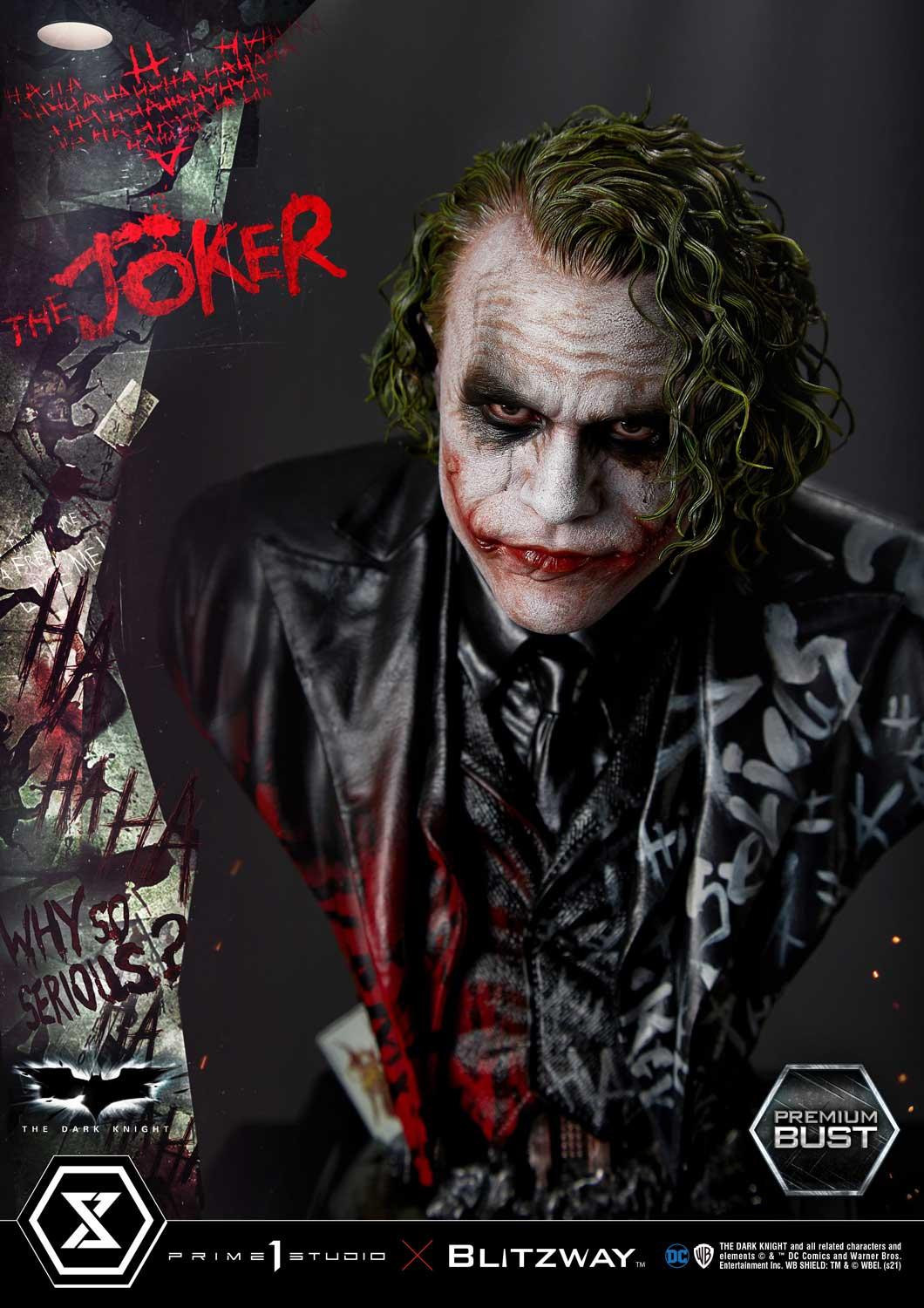 The Dark Knight - Joker - Bust - Premium Bust  (PBDC-08) - 1/3 (Blitzway, Prime 1 Studio)