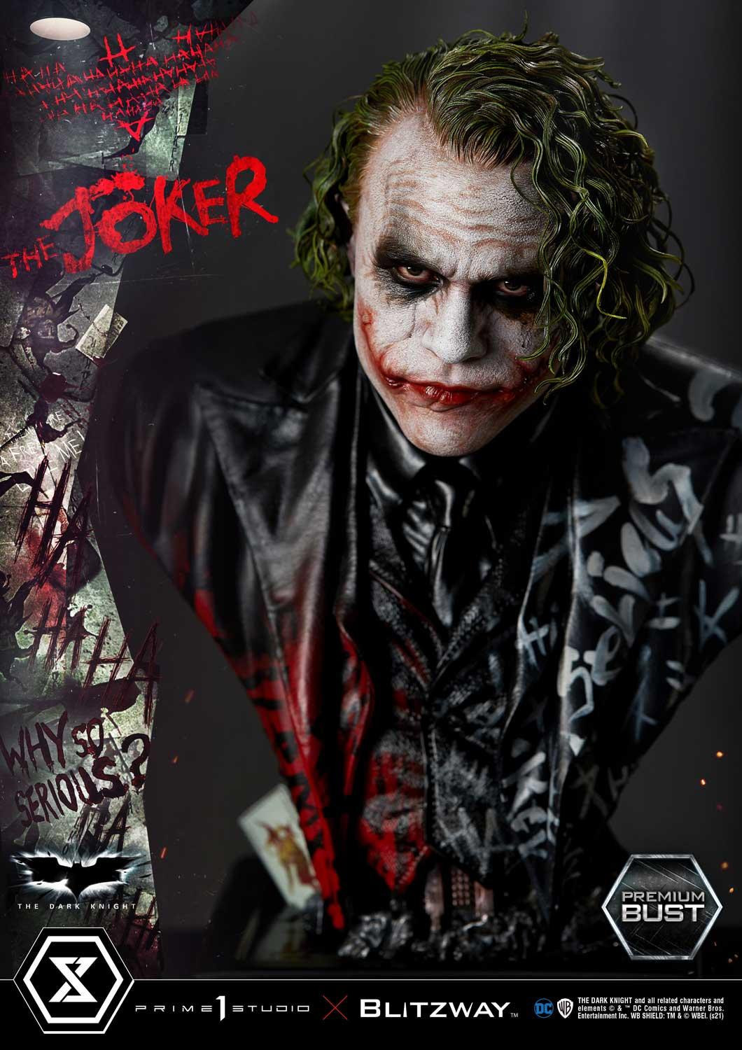 The Dark Knight - Joker - Bust - Premium Bust (PBDC-08) - 1/3 (Blitzway, Prime 1 Studio)