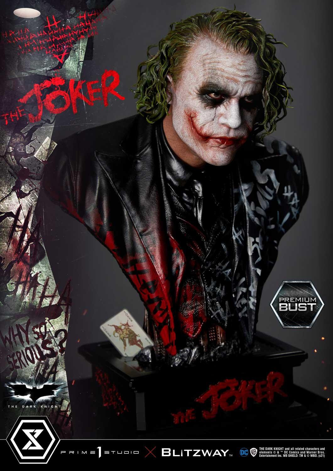 The Dark Knight - Joker - Bust - Premium Bust (PBDC-08) - 1/3 (Blitzway, Prime 1 Studio)