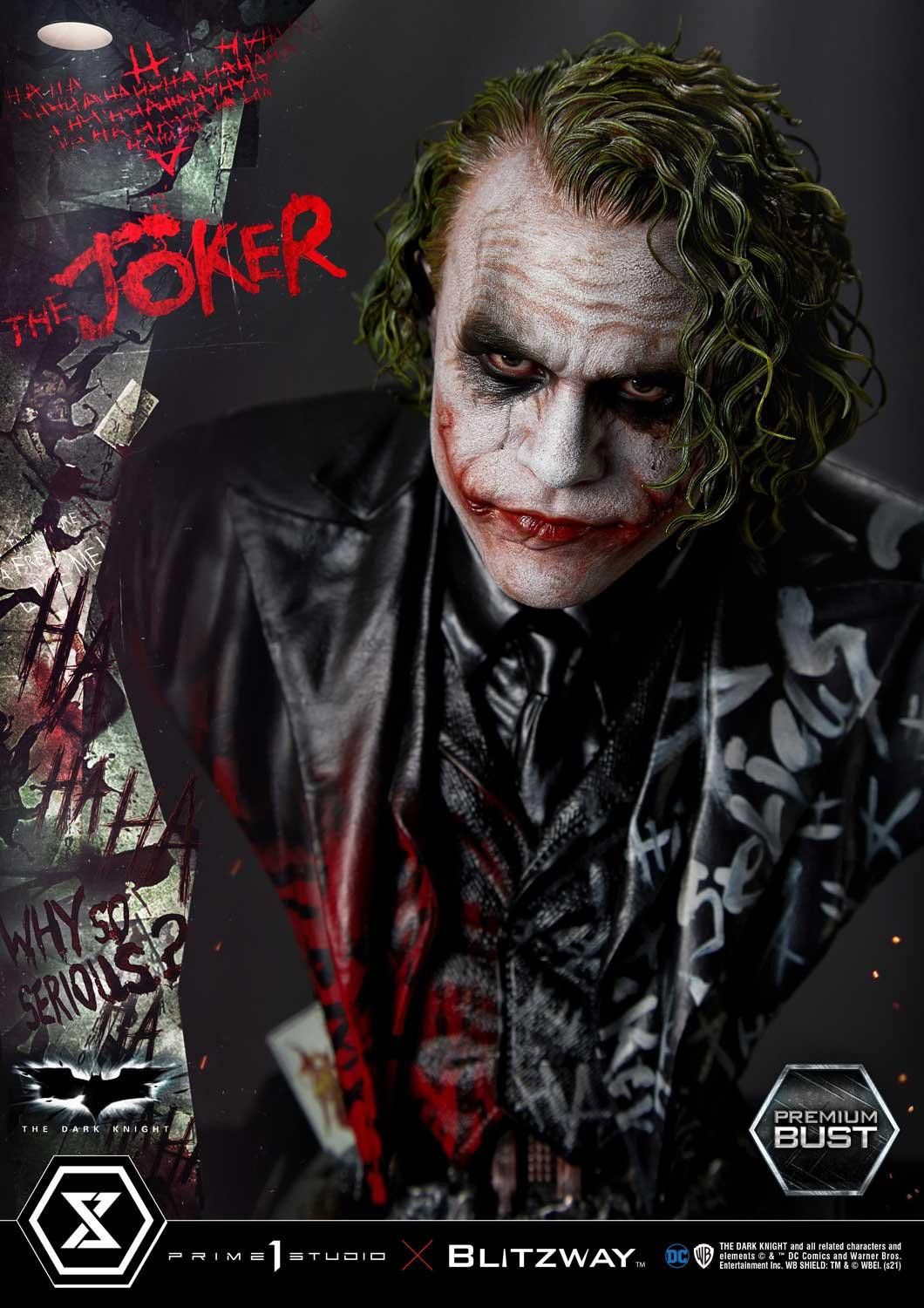 The Dark Knight - Joker - Bust - Premium Bust (PBDC-08) - 1/3 (Blitzway, Prime 1 Studio)