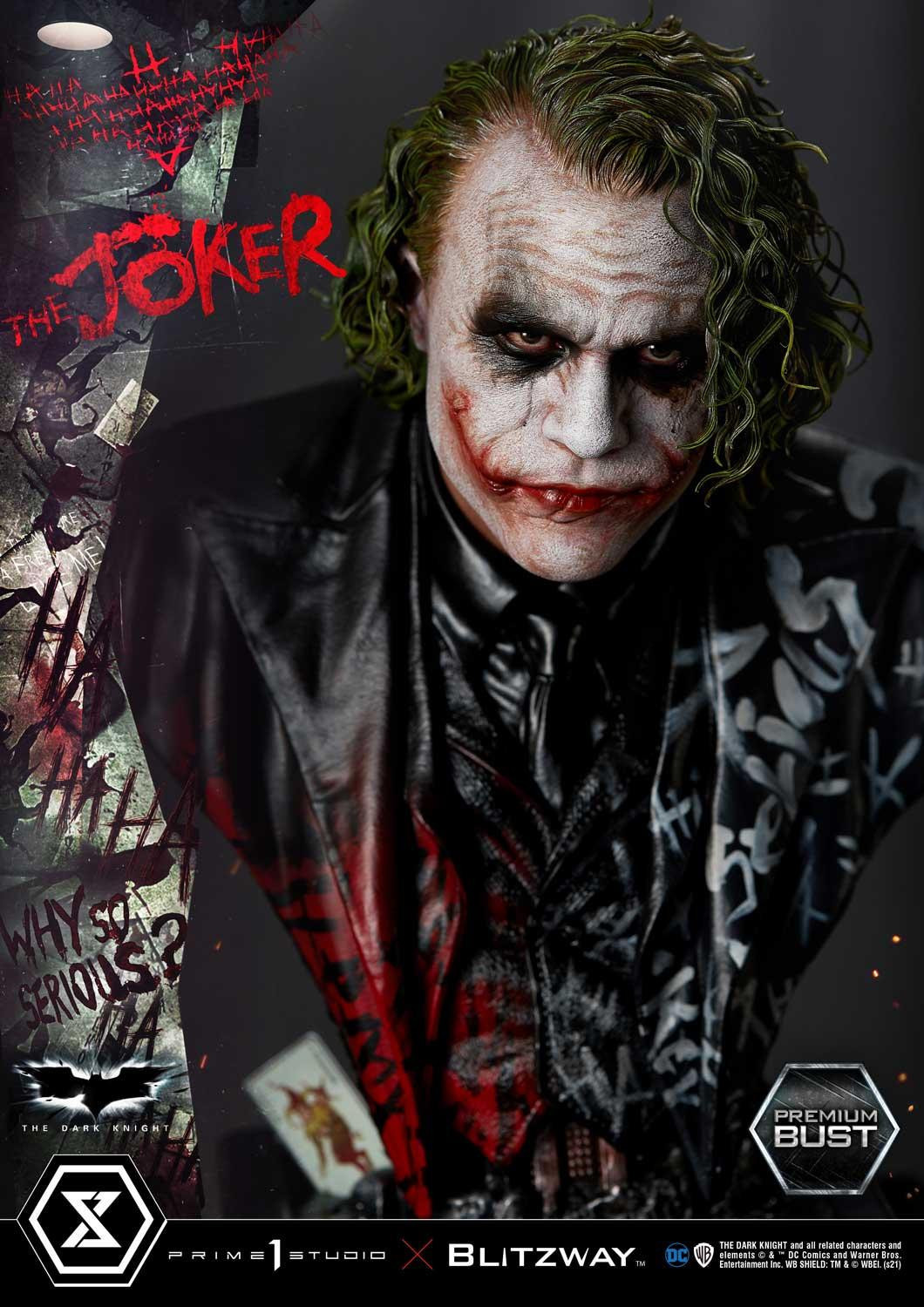 The Dark Knight - Joker - Bust - Premium Bust (PBDC-08) - 1/3 (Blitzway, Prime 1 Studio)