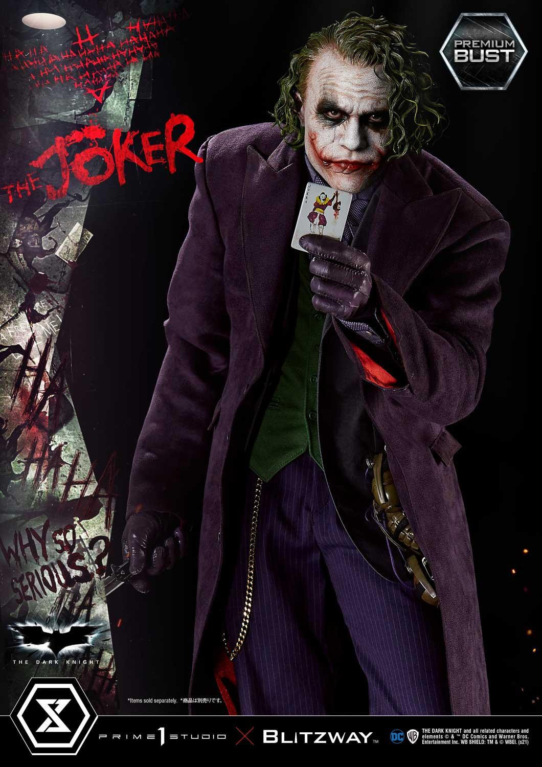 The Dark Knight - Joker - Bust - Premium Bust (PBDC-08) - 1/3 (Blitzway, Prime 1 Studio)