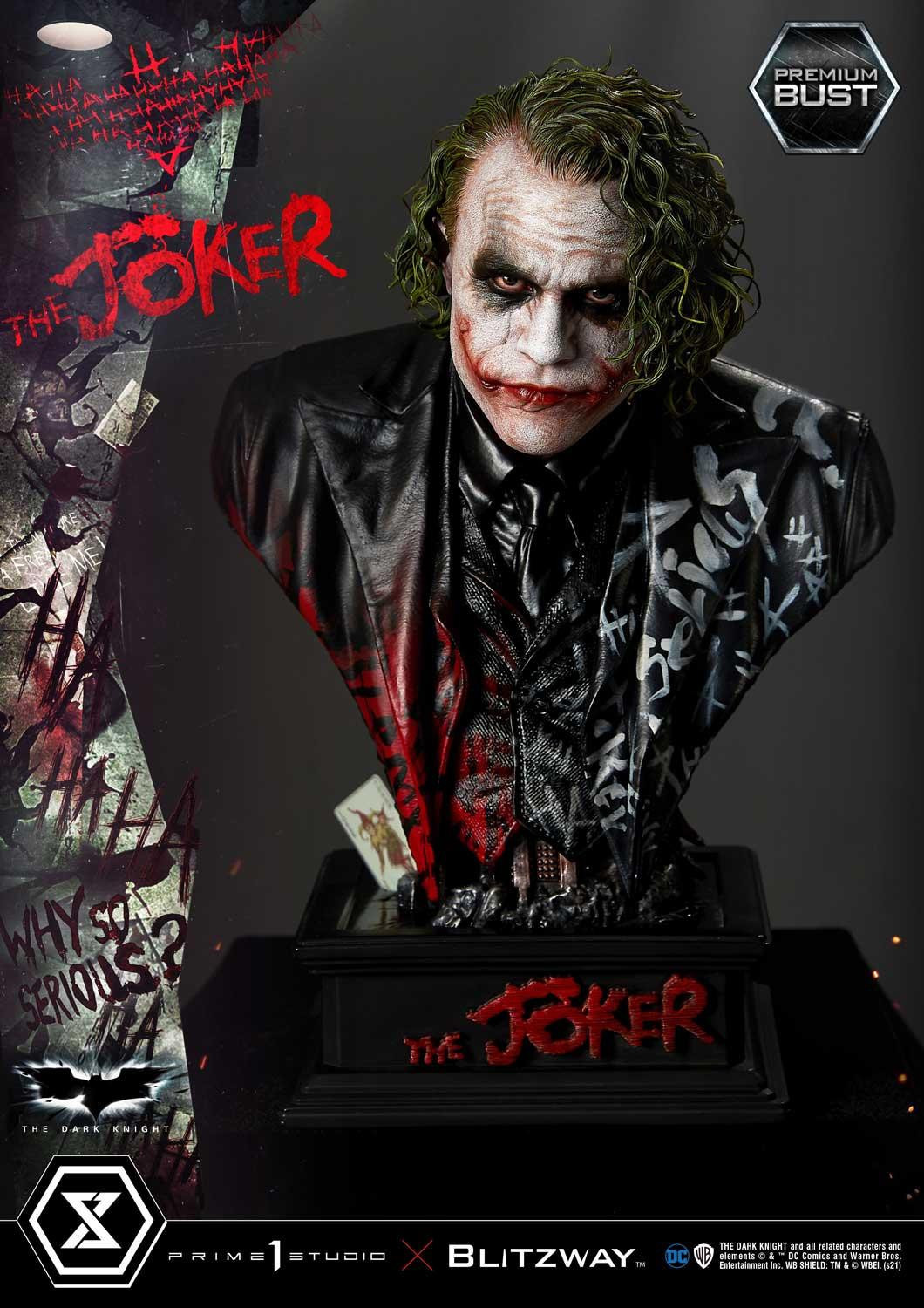 The Dark Knight - Joker - Bust - Premium Bust  (PBDC-08) - 1/3 (Blitzway, Prime 1 Studio)