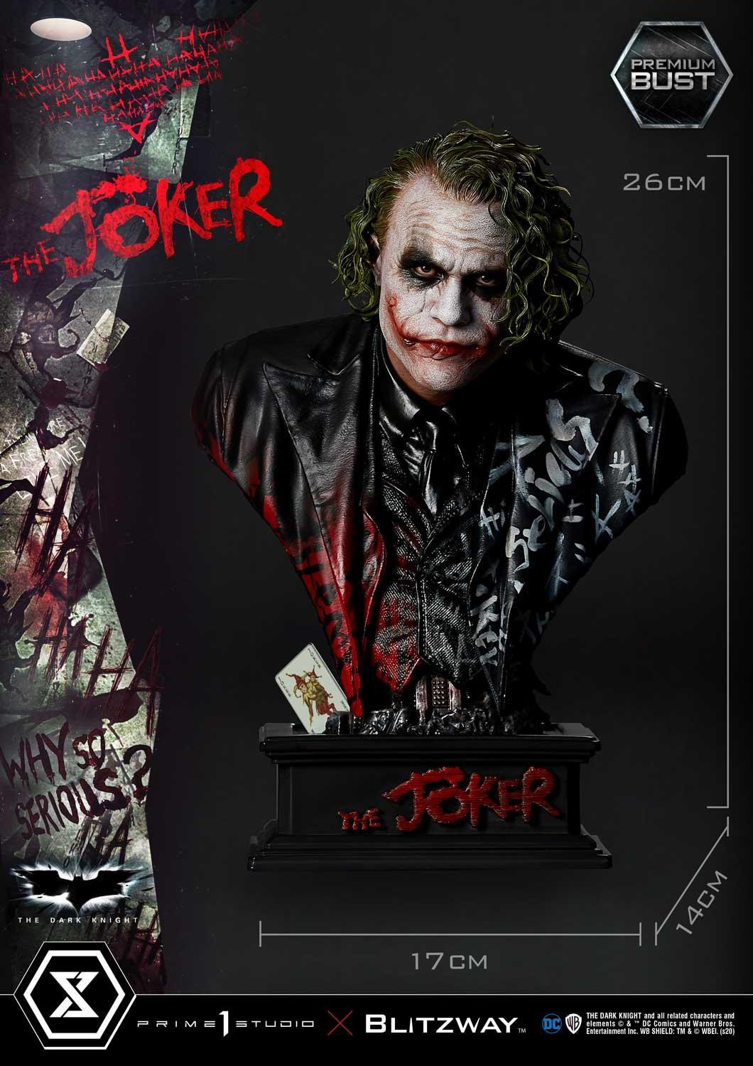 The Dark Knight - Joker - Bust - Premium Bust  (PBDC-08) - 1/3 (Blitzway, Prime 1 Studio)