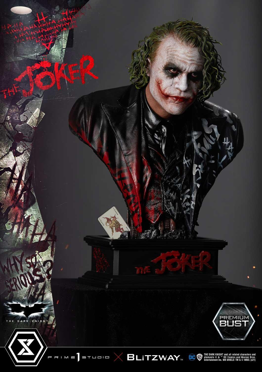 The Dark Knight - Joker - Bust - Premium Bust  (PBDC-08) - 1/3 (Blitzway, Prime 1 Studio)