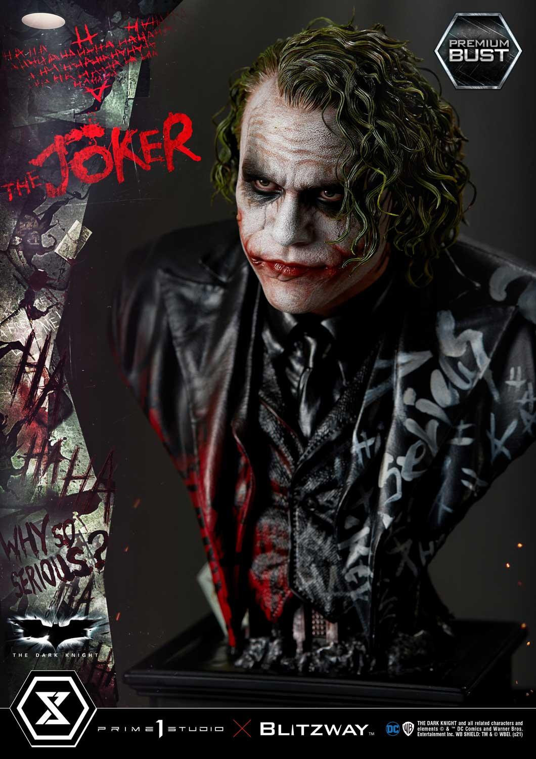 The Dark Knight - Joker - Bust - Premium Bust  (PBDC-08) - 1/3 (Blitzway, Prime 1 Studio)