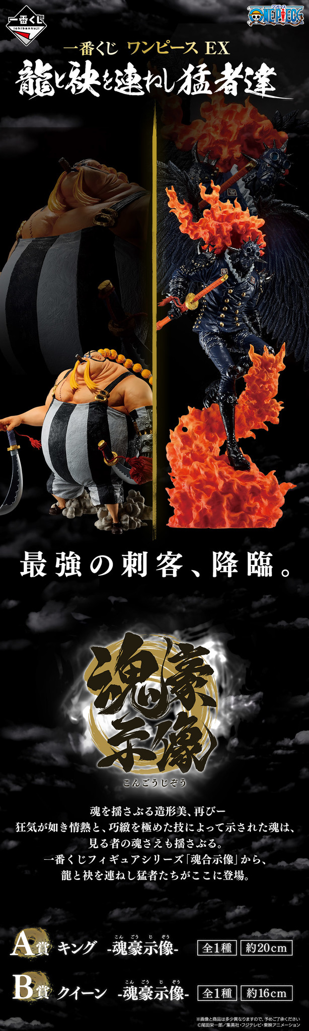 One Piece - King - Ichiban Kuji - Ichiban Kuji One Piece EX Ryuu to Tamoto o Tsuraneshi Mosa-tachi  (A Prize) - Soul Gorgeous Statue (Bandai Spirits)