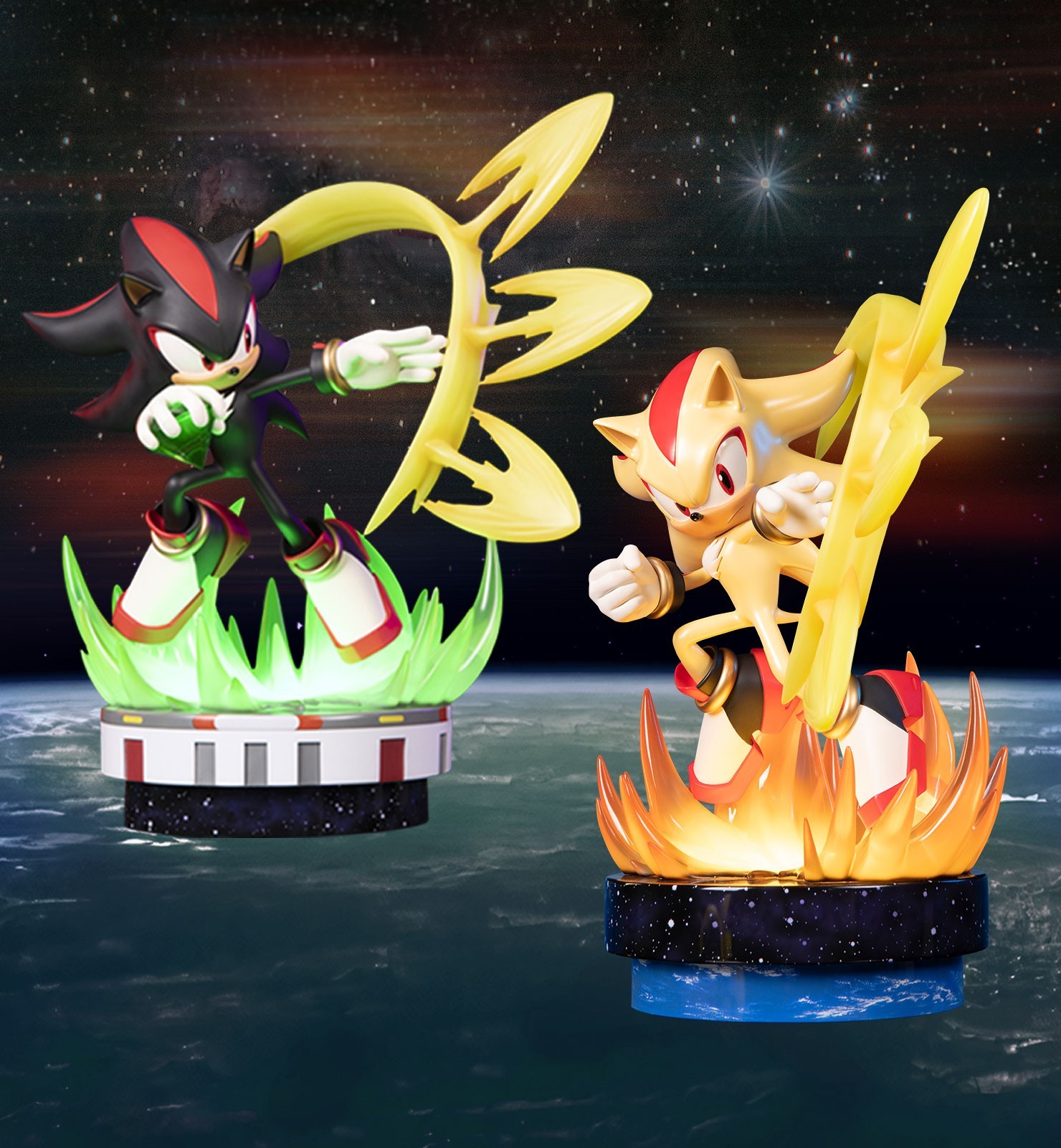 Sonic the Hedgehog - Shadow the Hedgehog - Sonic the Hedgehog Modern - Shadow the Hedgehog: Chaos Control - Exclusive Edition (First 4 Figures)