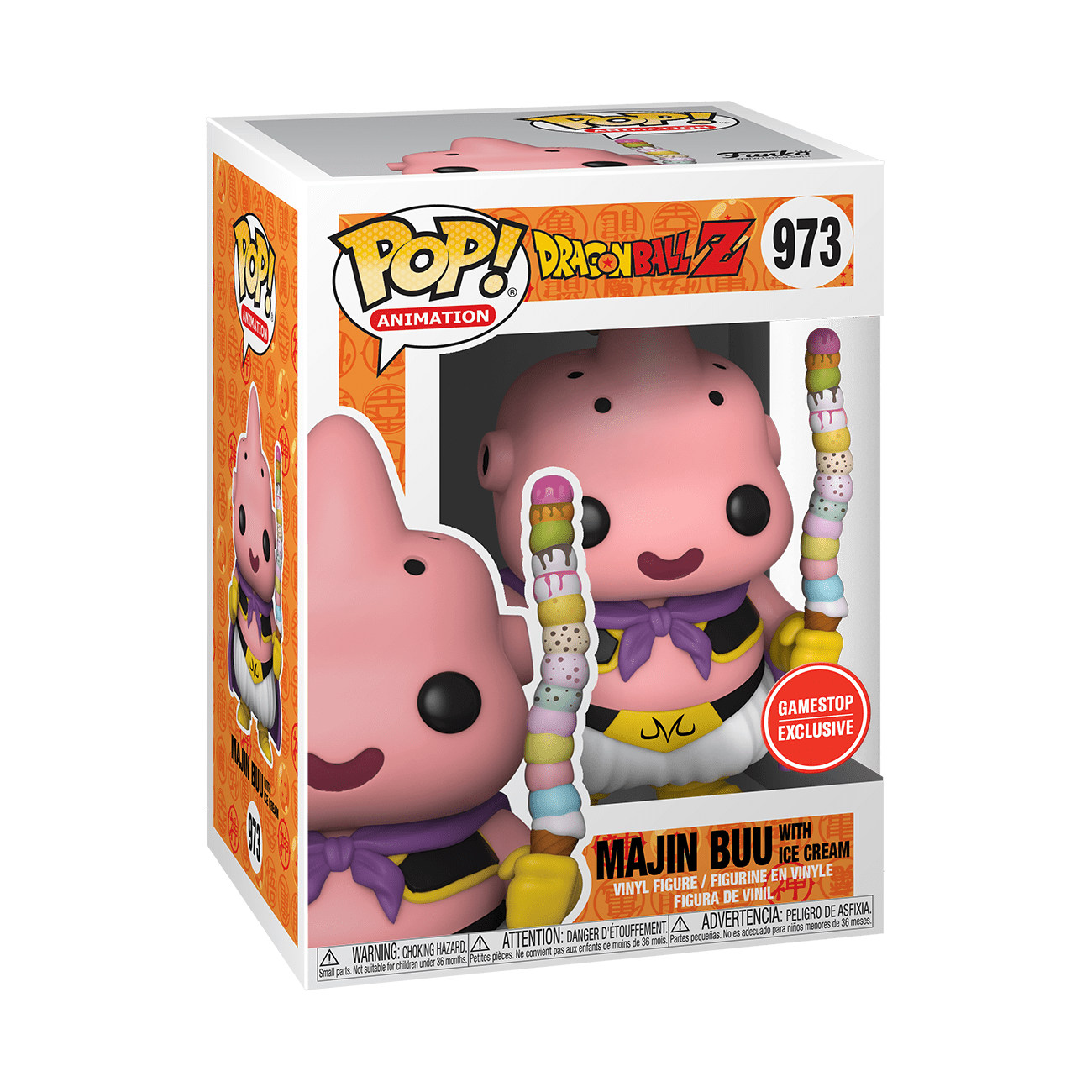 Dragon Ball Z - Majin Buu (Fat) - POP! & Tee - POP! Animation  (973) - POP! Vinyl - Ice Cream (Funko Toys)