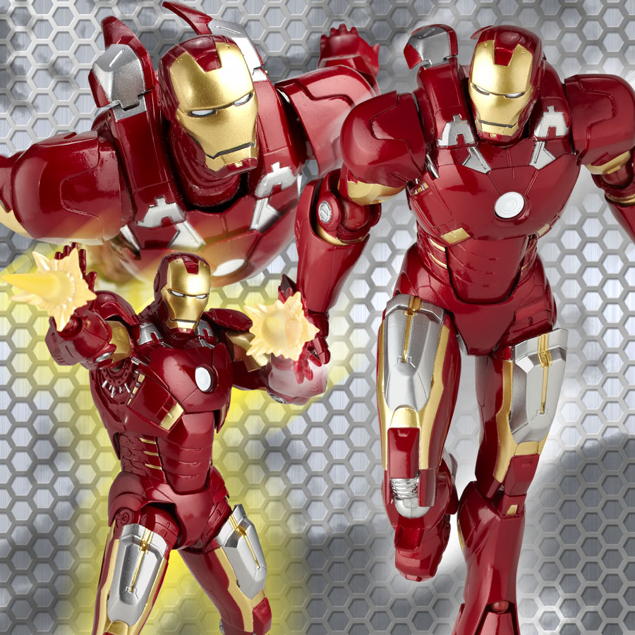 The Avengers - Iron Man Mark VII - Legacy of Revoltech  (LR-041) - Revoltech - Revoltech SFX  (042) (Kaiyodo) photo 3