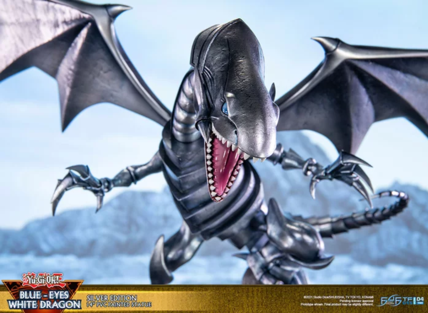 Yu-Gi-Oh! Duel Monsters - Blue-Eyes White Dragon - Silver Edition (First 4 Figures) photo 4