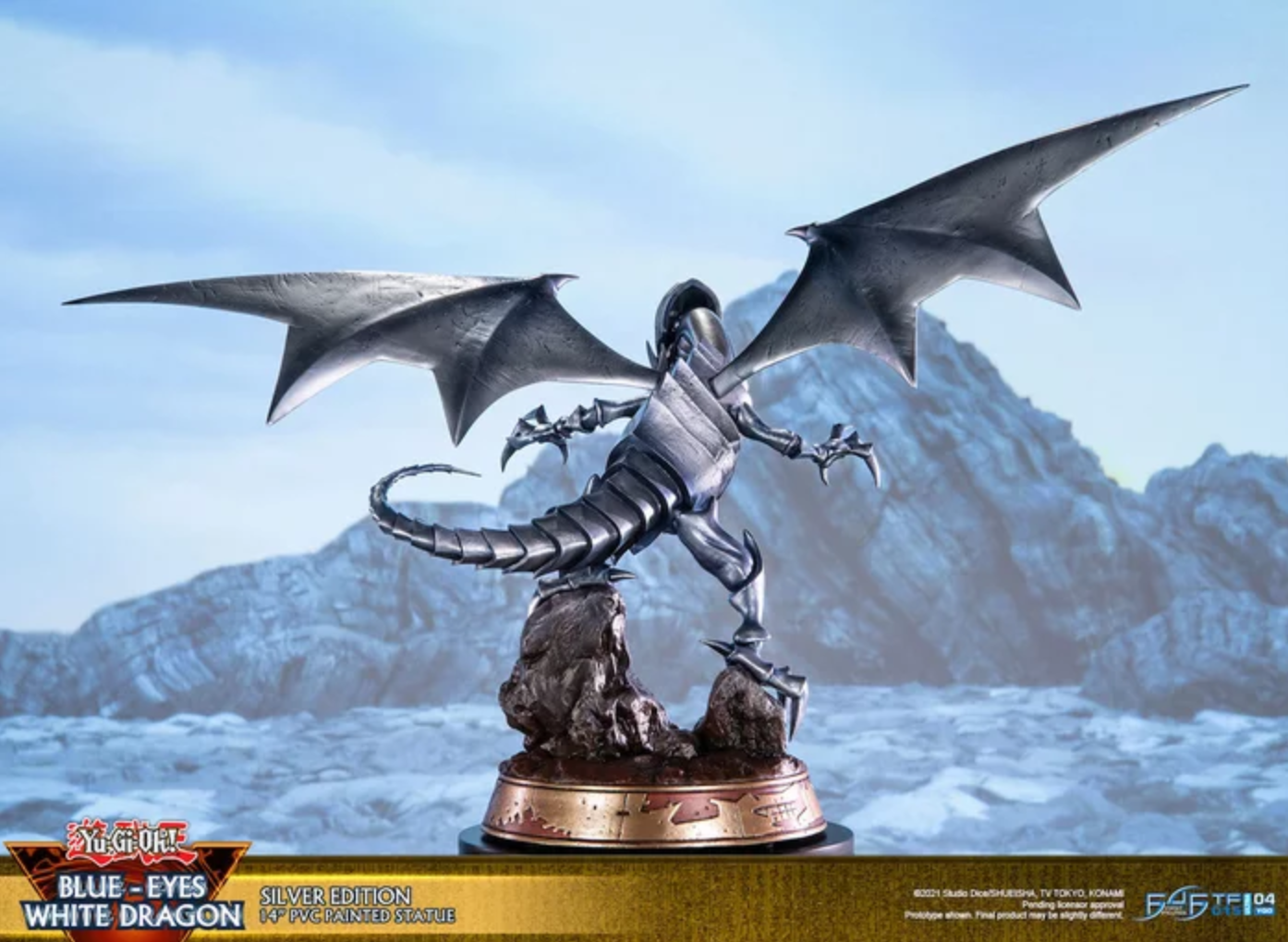 Yu-Gi-Oh! Duel Monsters - Blue-Eyes White Dragon - Silver Edition (First 4 Figures) photo 7