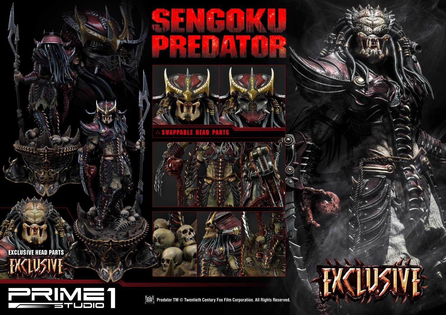Predator (Comics) - Sengoku Predator - Premium Masterline (PMDHPR-04EX) - 1/4 - EX Version (Prime 1 Studio) photo 38