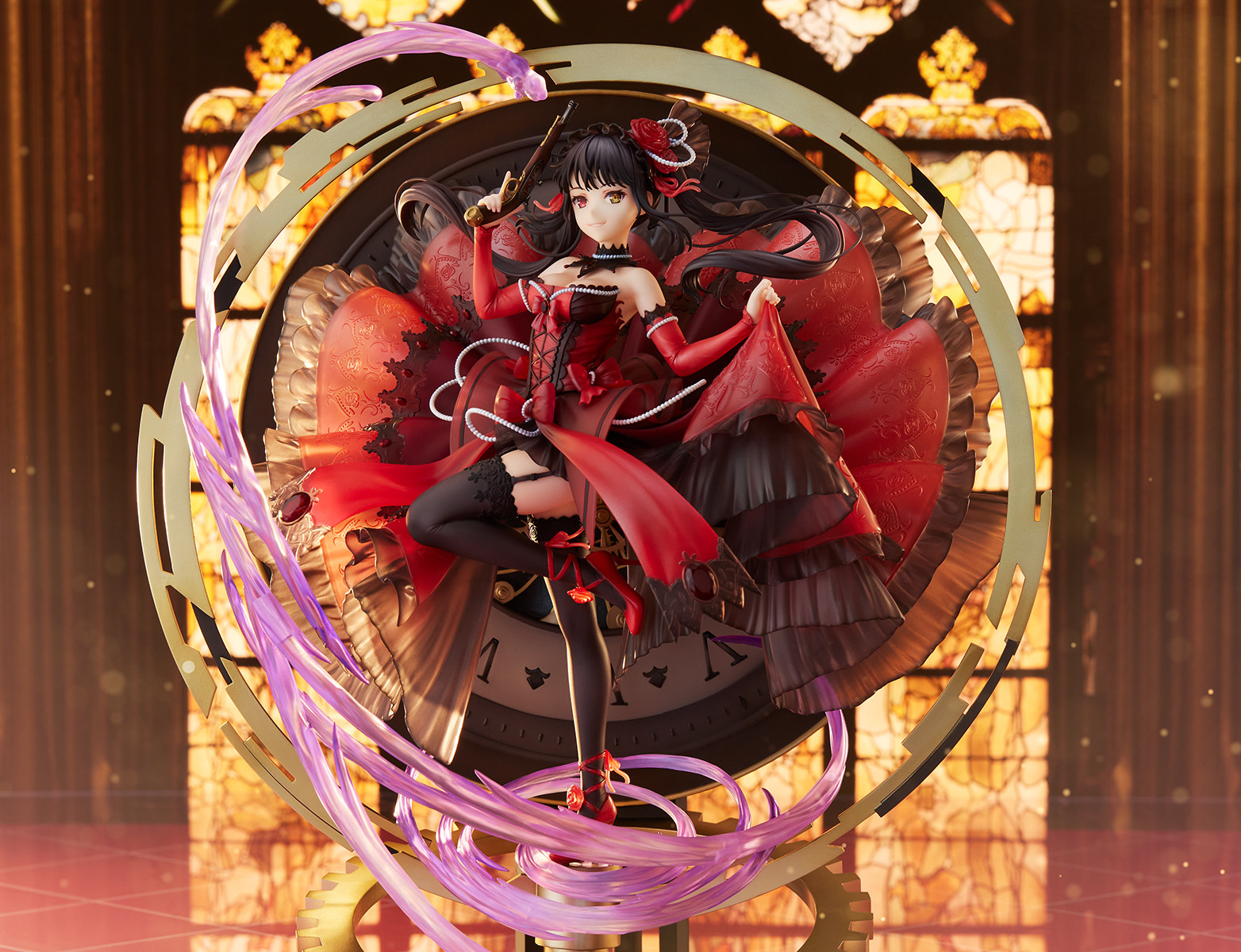 Date A Live Fragment: Date A Bullet - Tokisaki Kurumi - Shibuya Scramble Figure - 1/7 - Pigeon Blood Ruby Dress Ver. (Alpha Satellite, eStream)