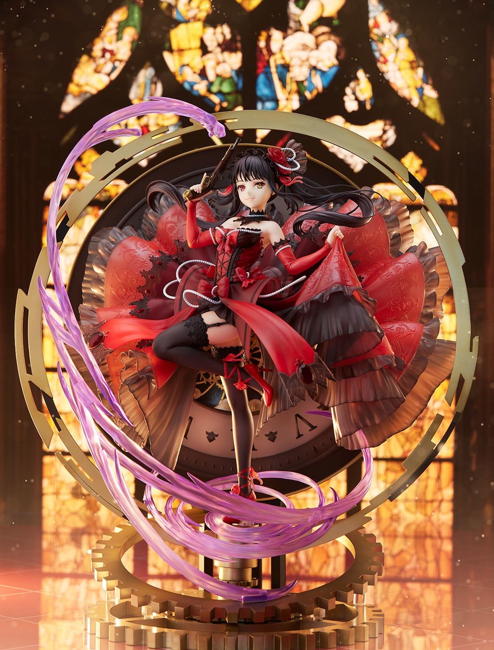 Date A Live Fragment: Date A Bullet - Tokisaki Kurumi - Shibuya Scramble Figure - 1/7 - Pigeon Blood Ruby Dress Ver. (Alpha Satellite, eStream)
