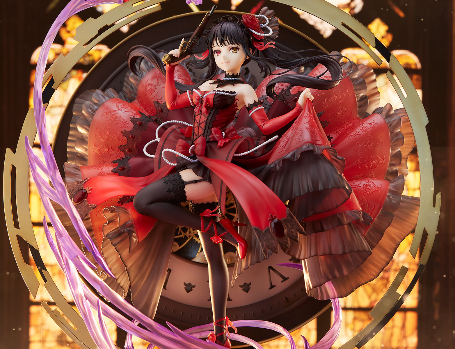 Date A Live Fragment: Date A Bullet - Tokisaki Kurumi - Shibuya Scramble Figure - 1/7 - Pigeon Blood Ruby Dress Ver. (Alpha Satellite, eStream)
