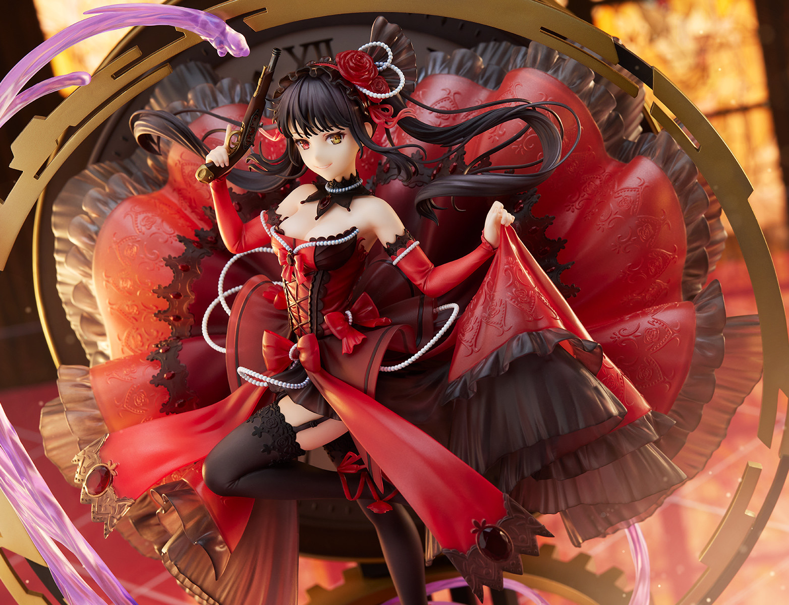 Date A Live Fragment: Date A Bullet - Tokisaki Kurumi - Shibuya Scramble Figure - 1/7 - Pigeon Blood Ruby Dress Ver. (Alpha Satellite, eStream)