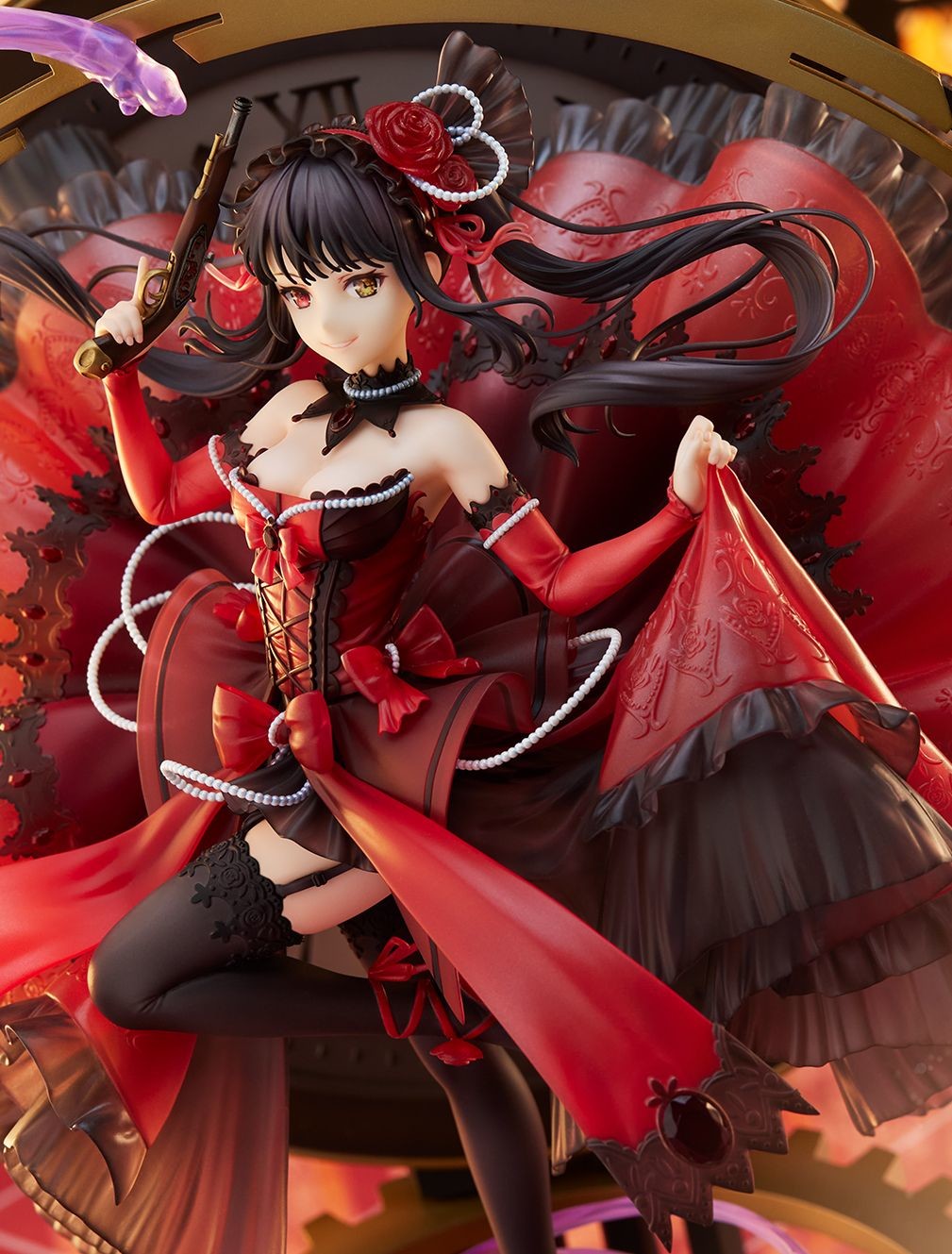Date A Live Fragment: Date A Bullet - Tokisaki Kurumi - Shibuya Scramble Figure - 1/7 - Pigeon Blood Ruby Dress Ver. (Alpha Satellite, eStream)