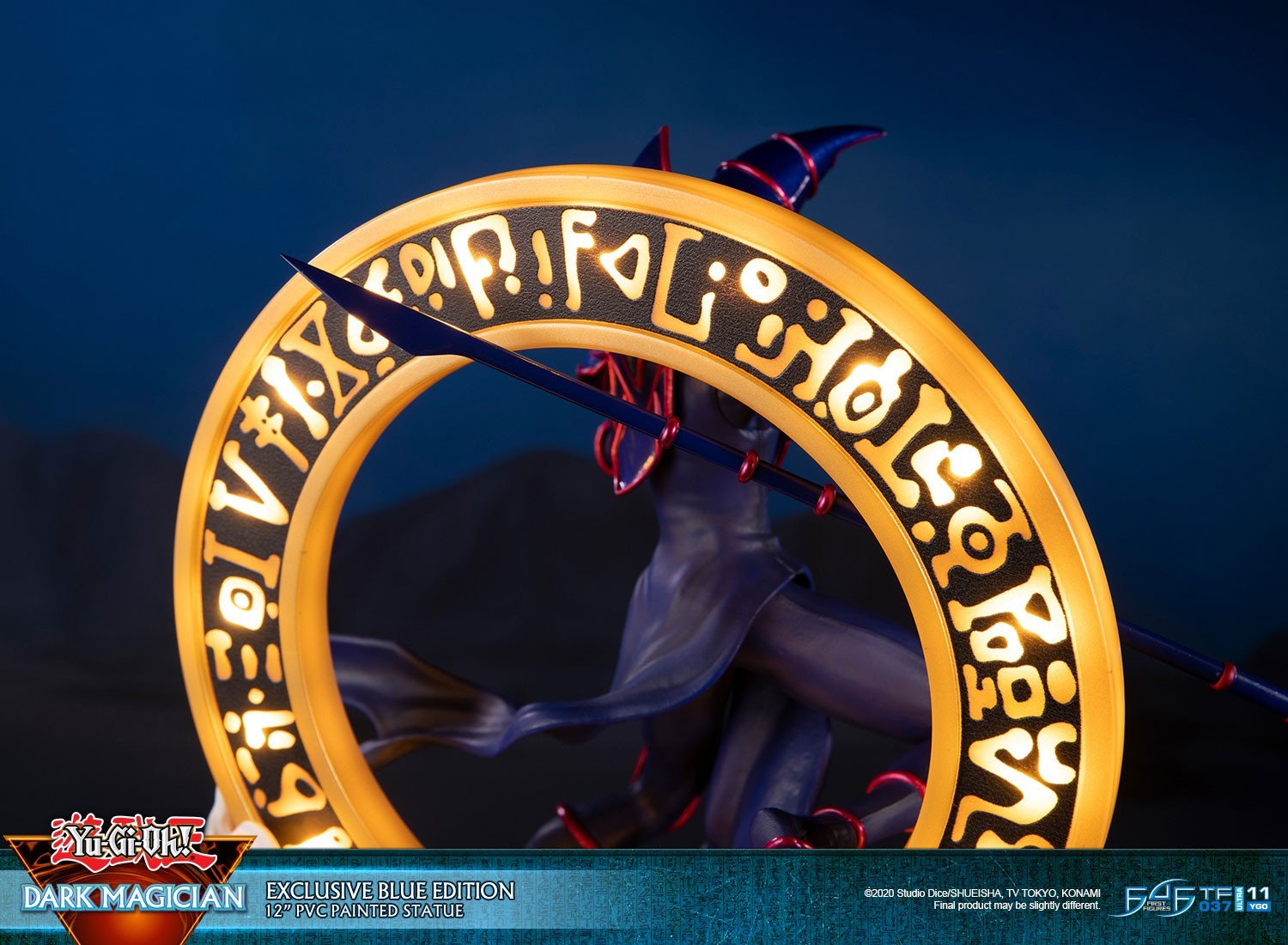 Yu-Gi-Oh! Duel Monsters - Black Magician - (EXCLUSIVE BLUE EDITION) (First 4 Figures, Konami)