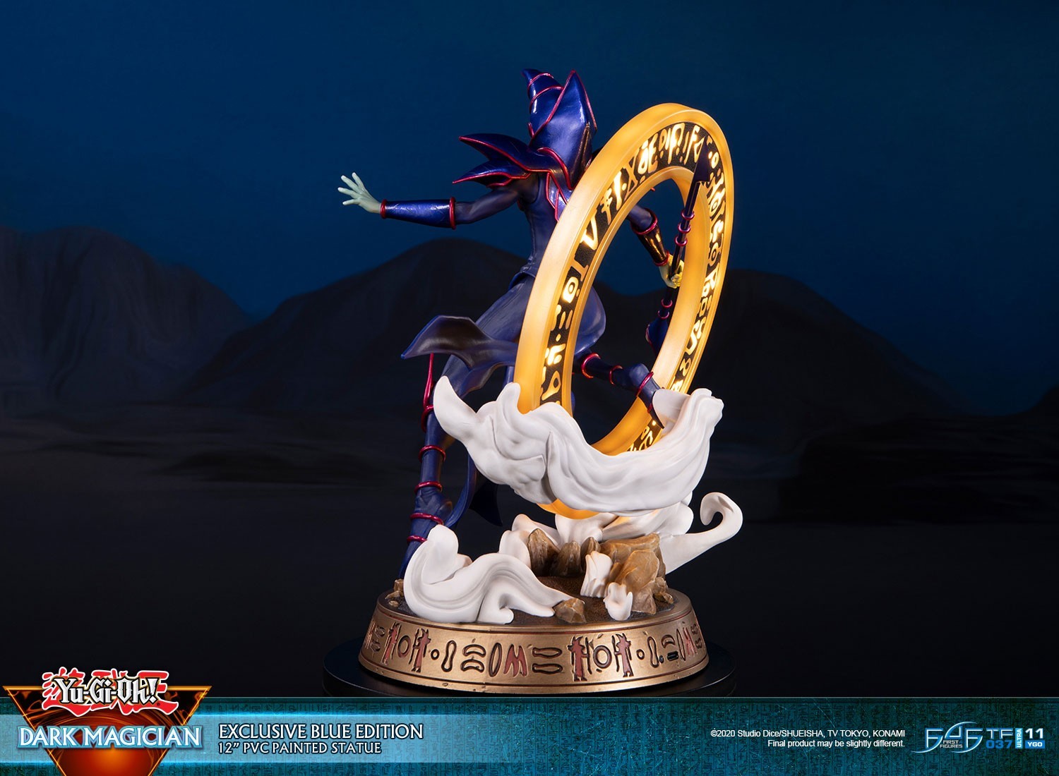 Yu-Gi-Oh! Duel Monsters - Black Magician - (EXCLUSIVE BLUE EDITION) (First 4 Figures, Konami)