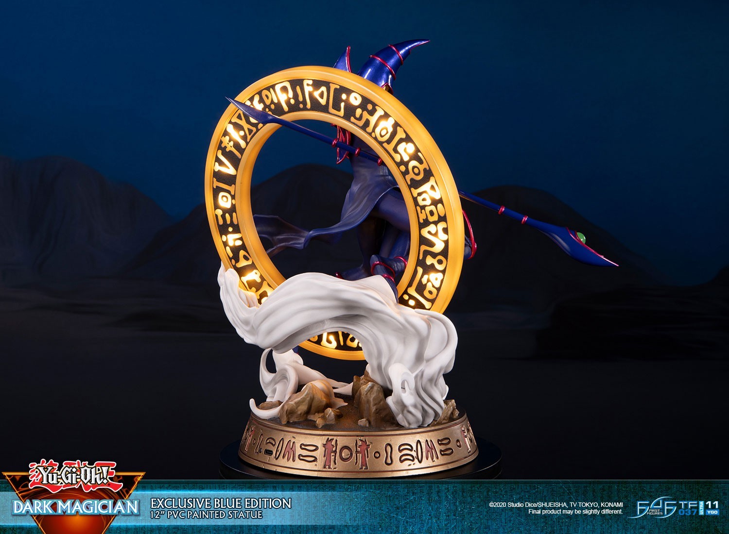 Yu-Gi-Oh! Duel Monsters - Black Magician - (EXCLUSIVE BLUE EDITION) (First 4 Figures, Konami)
