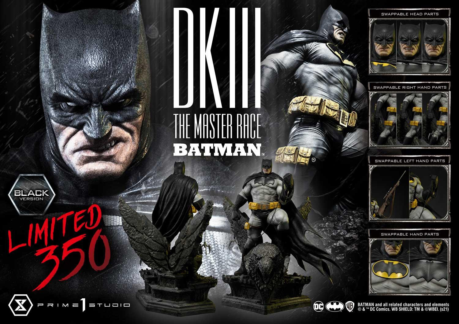 The Dark Knight III: The Master Race - Batman - Museum Masterline Series  (MMDCDK3-01BL) - 1/3 - Black Version (Prime 1 Studio)