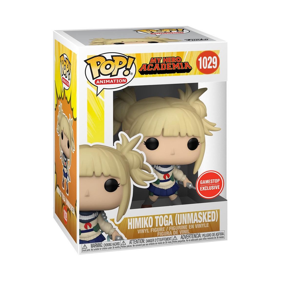 Boku no Hero Academia - Toga Himiko - POP! & Tee - POP! Animation  (1029) - POP! Vinyl - Unmasked (Funko Toys)