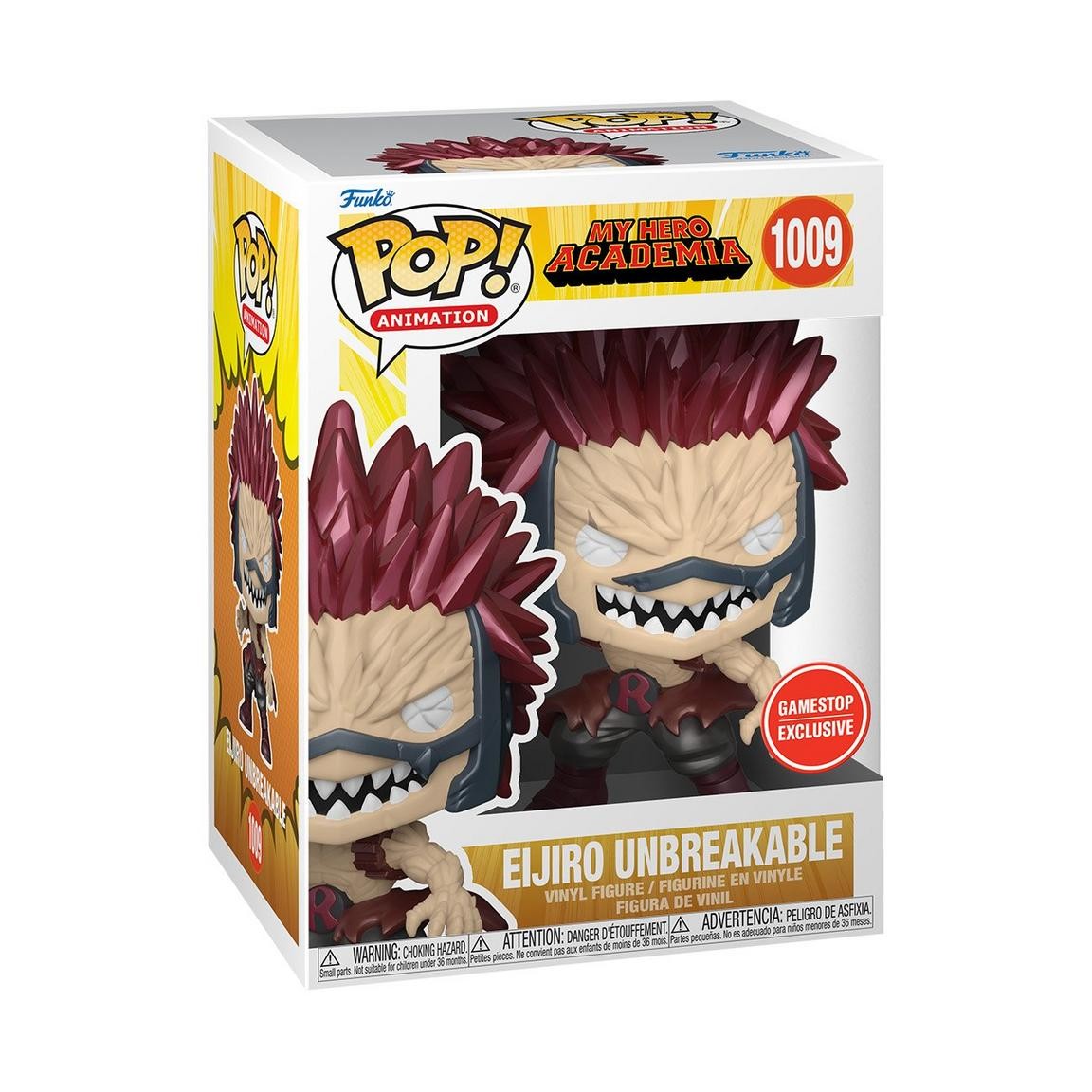 Boku no Hero Academia - Kirishima Eijiro - POP! Animation  (1009) - POP! Vinyl - Unbreakable, Metallic (Funko Toys)