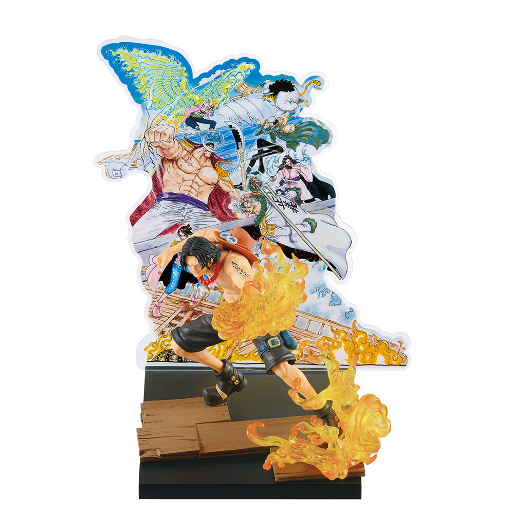 One Piece - Aokiji - Edward Newgate - Izou - Marco - Portgas D. Ace - Rob Lucci - Smoker - Tashigi - Ichiban Kuji - Ichiban Kuji One Piece WT100 Memorial Eiichiro Oda Draws 100 Great Pirates  (D Prize) (Bandai Spirits) photo 2
