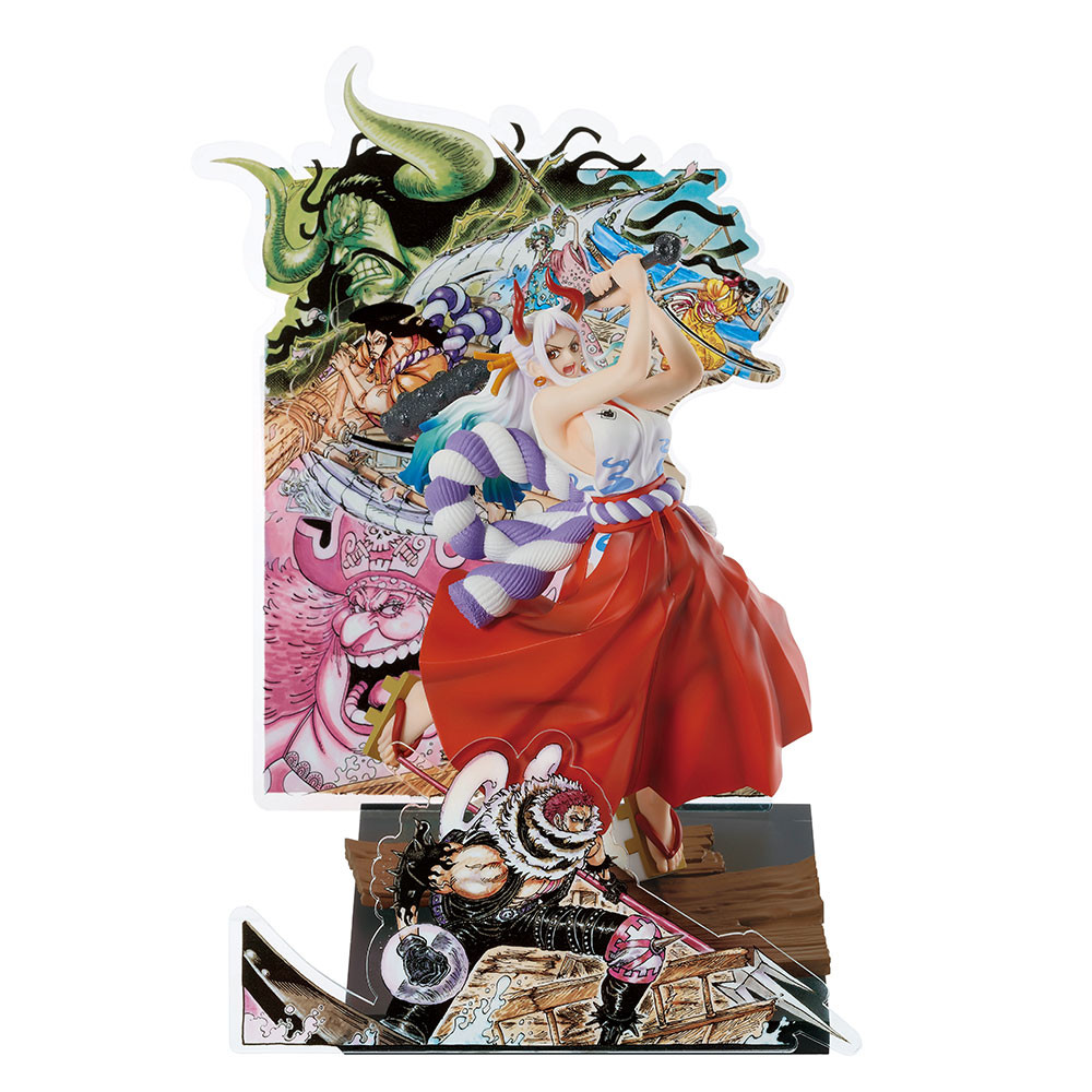 One Piece - Charlotte Katakuri - Charlotte Linlin - Kaidou - Kozuki Hiyori - Kozuki Oden - O-Kiku - Yamato - Ichiban Kuji - Ichiban Kuji One Piece WT100 Memorial Eiichiro Oda Draws 100 Great Pirates (H Prize) (Bandai Spirits) photo 3