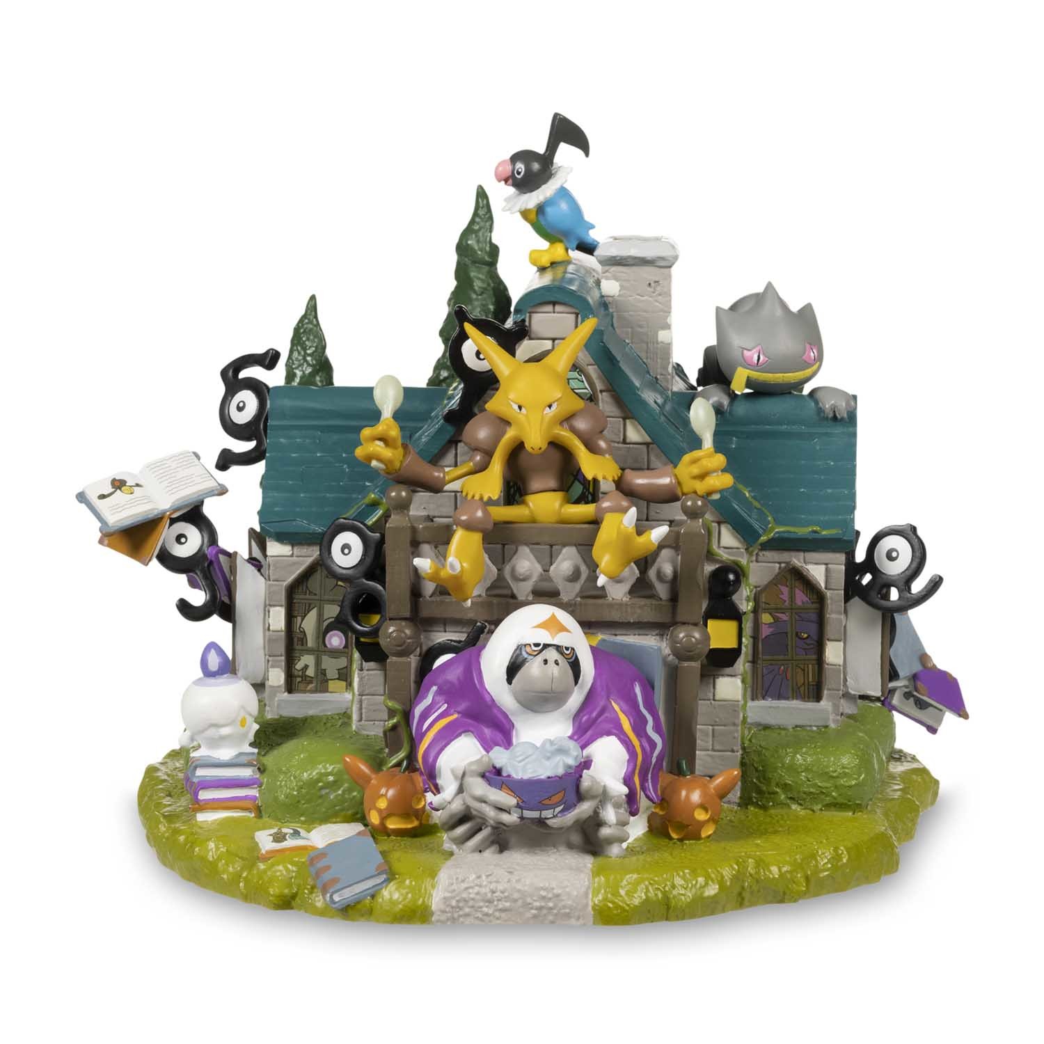 Pocket Monsters - Desumasu - Foodin - Hitomoshi - Juppeta - Lampler - Mumargi - Perap - Pururill - Unknown - Yareyuutan - Yomawaru - Haunted Pokémon Village - Oranguru Ancient Archives (PokémonCenter.com, The Pokémon Company International)