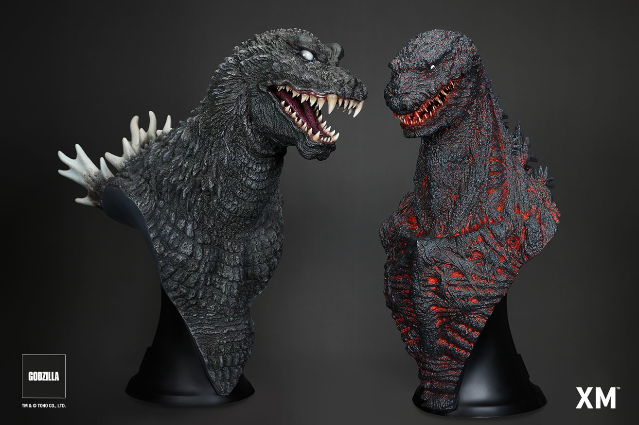 Gojira, Mothra, King Ghidorah Daikaijuu Soukougeki - Gojira - Bust (XM Studios)