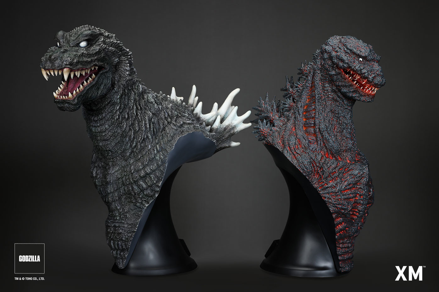 Gojira, Mothra, King Ghidorah Daikaijuu Soukougeki - Gojira - Bust (XM Studios)