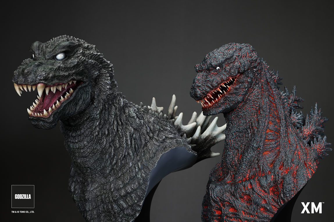 Gojira, Mothra, King Ghidorah Daikaijuu Soukougeki - Gojira - Bust (XM Studios)
