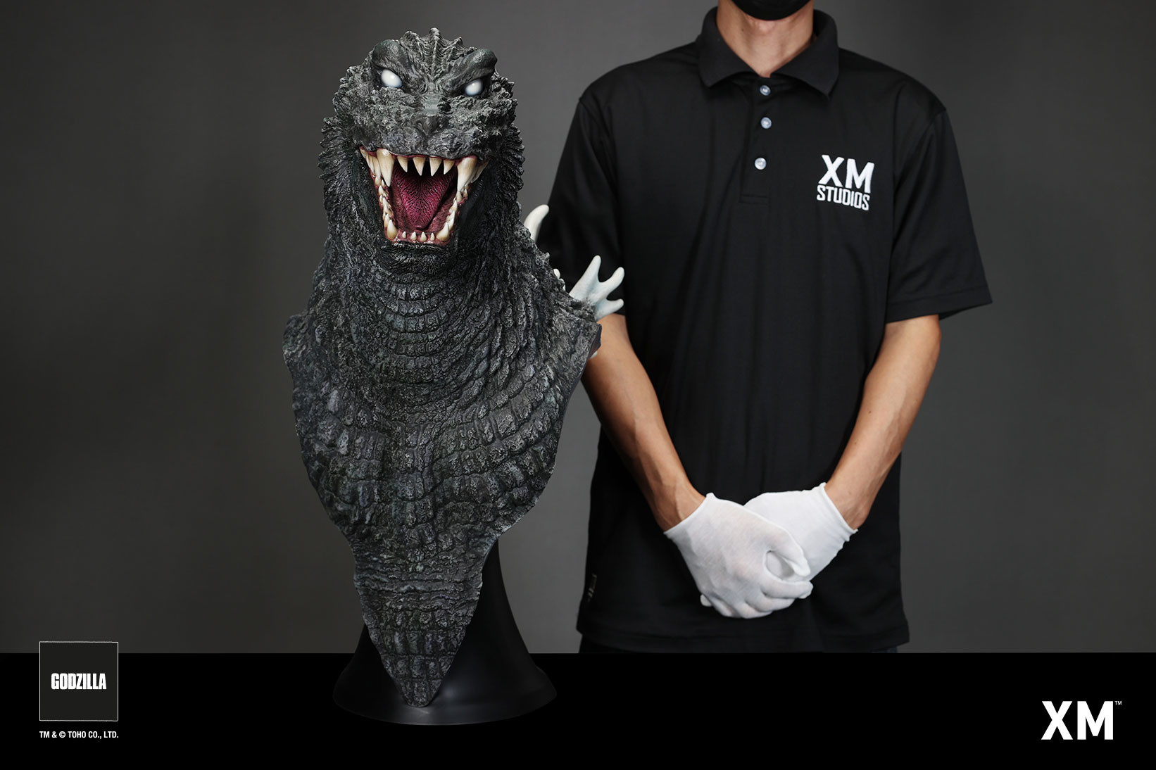Gojira, Mothra, King Ghidorah Daikaijuu Soukougeki - Gojira - Bust (XM Studios)