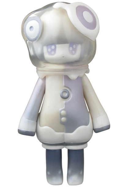 Original - Sofubi Figure - Three Wax 0.0 - Uchukaeru Yumemiru - Pearl White Color (Asahi Kougei, Medicom Toy)