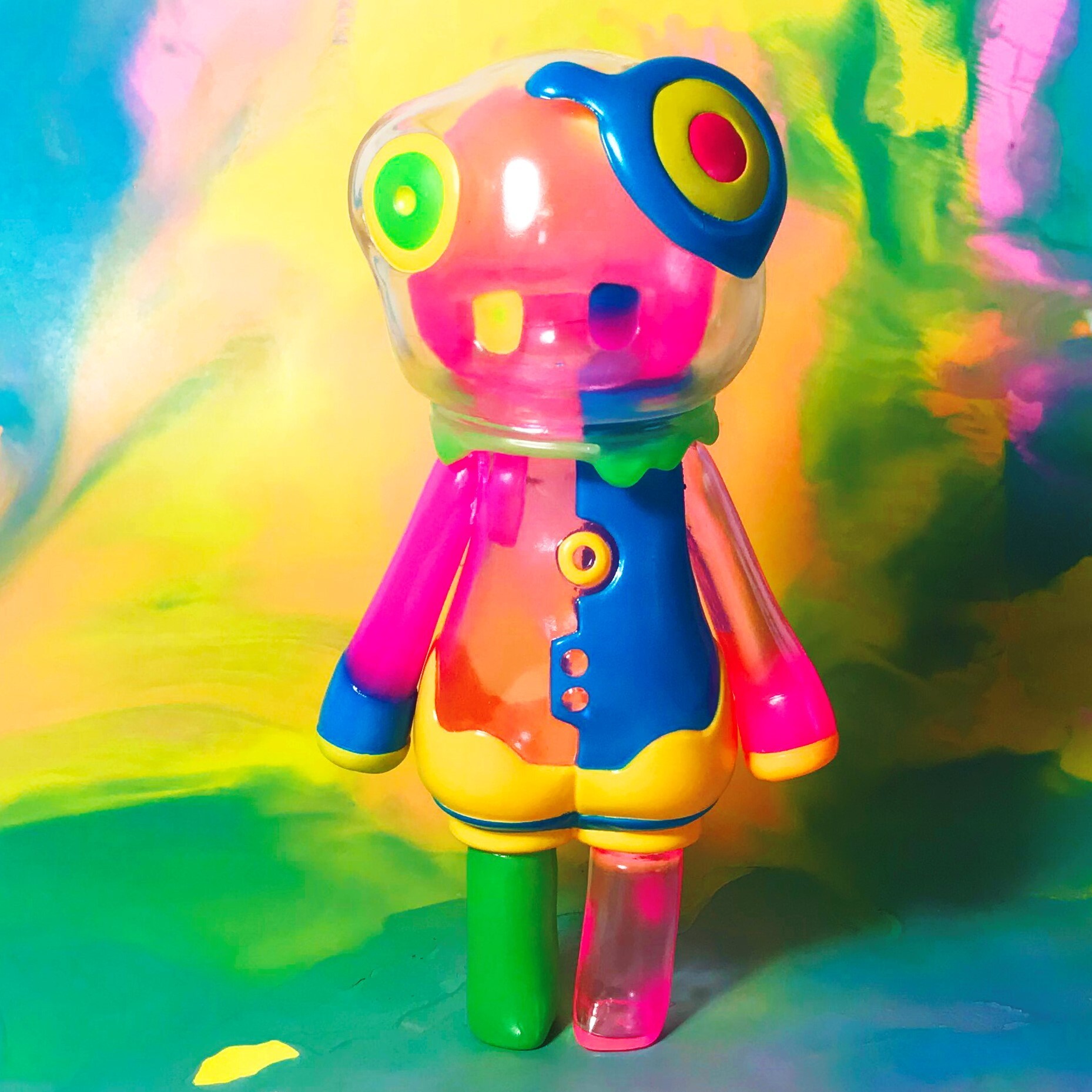 Original - Sofubi Figure - Three Wax 0.0 - Uchukaeru Yumemiru - Marker Color (Asahi Kougei)