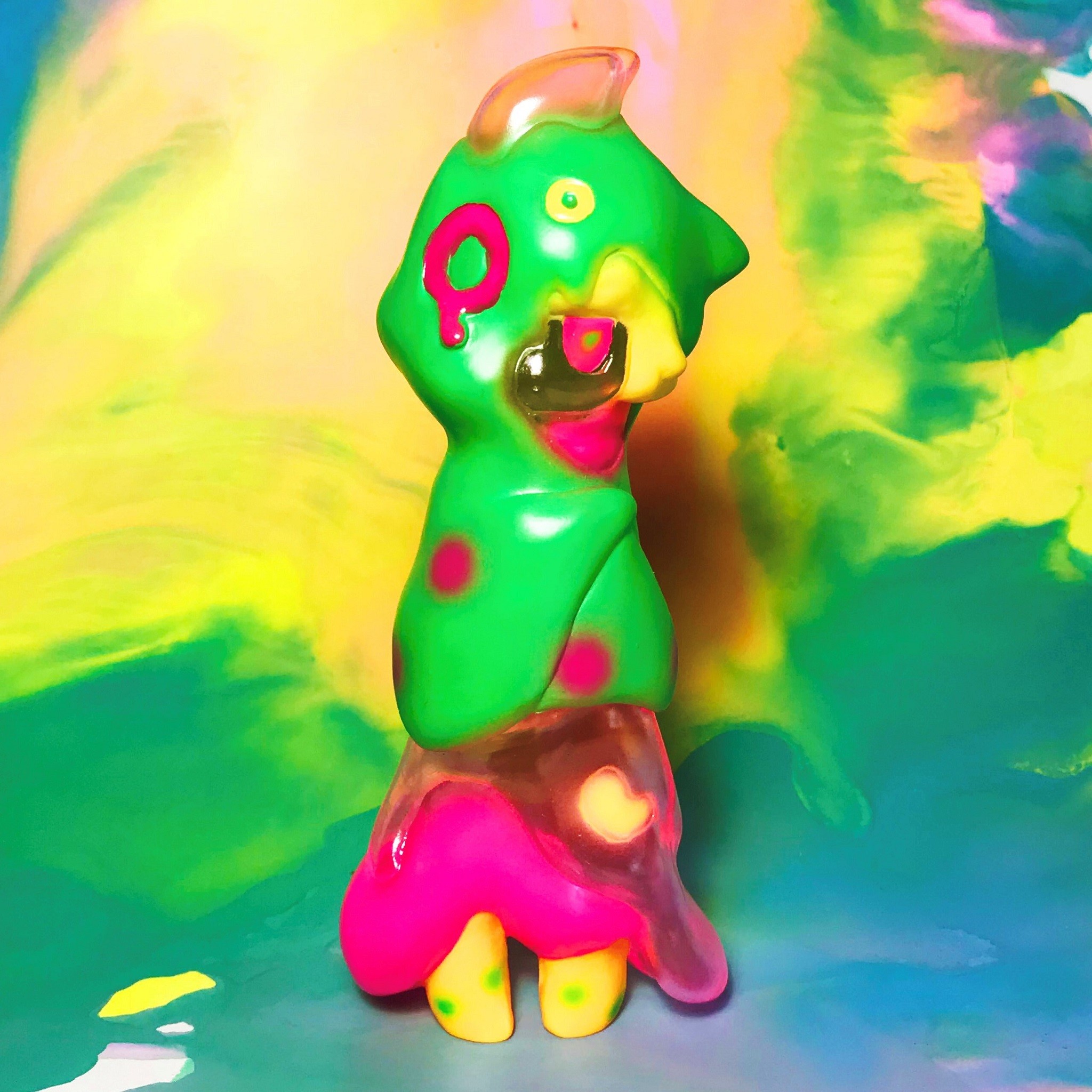 Original - Sofubi Figure - Three Wax 0.0 - Tama - Marker Color (Asahi Kougei) photo 3