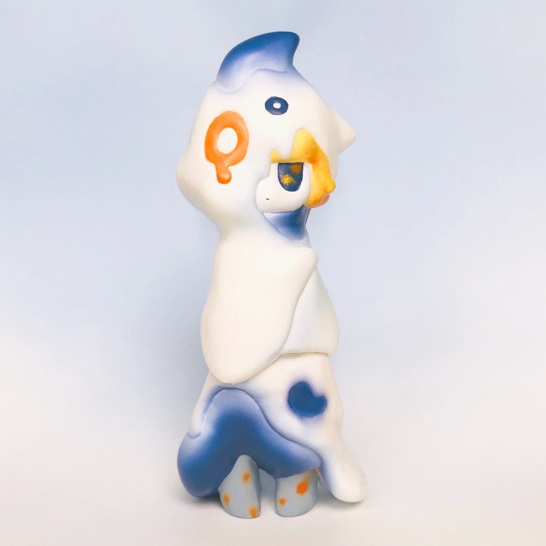 Original - Sofubi Figure - Three Wax 0.0 - Tama (Asahi Kougei) photo 3