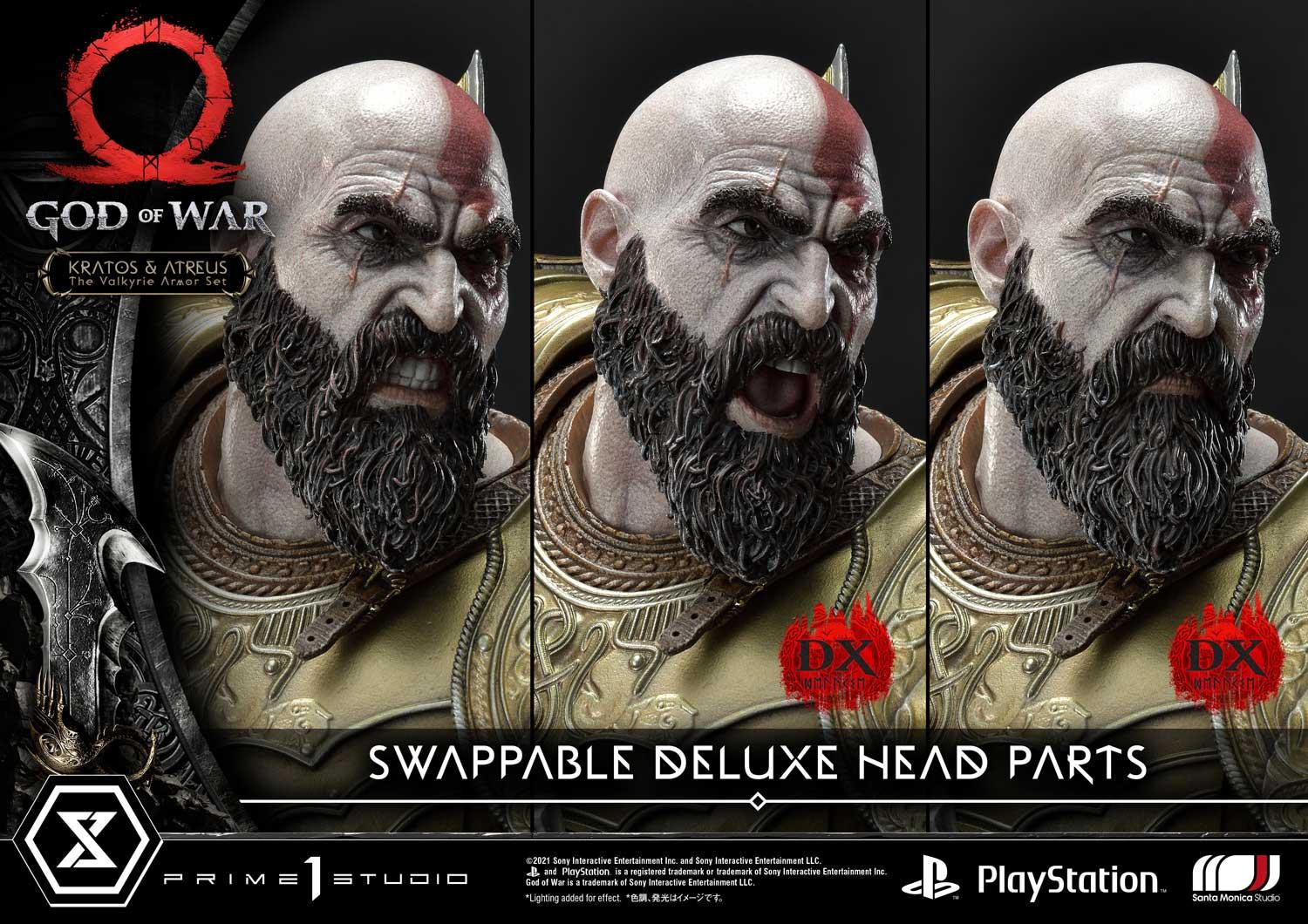 God of War (2018) - Atreus - Kratos - Mimir - Ultimate Premium Masterline  (UPMGOW-03DX) - 1/4 - The Valkyrie Armor Set, DX Version (Prime 1 Studio) photo 5
