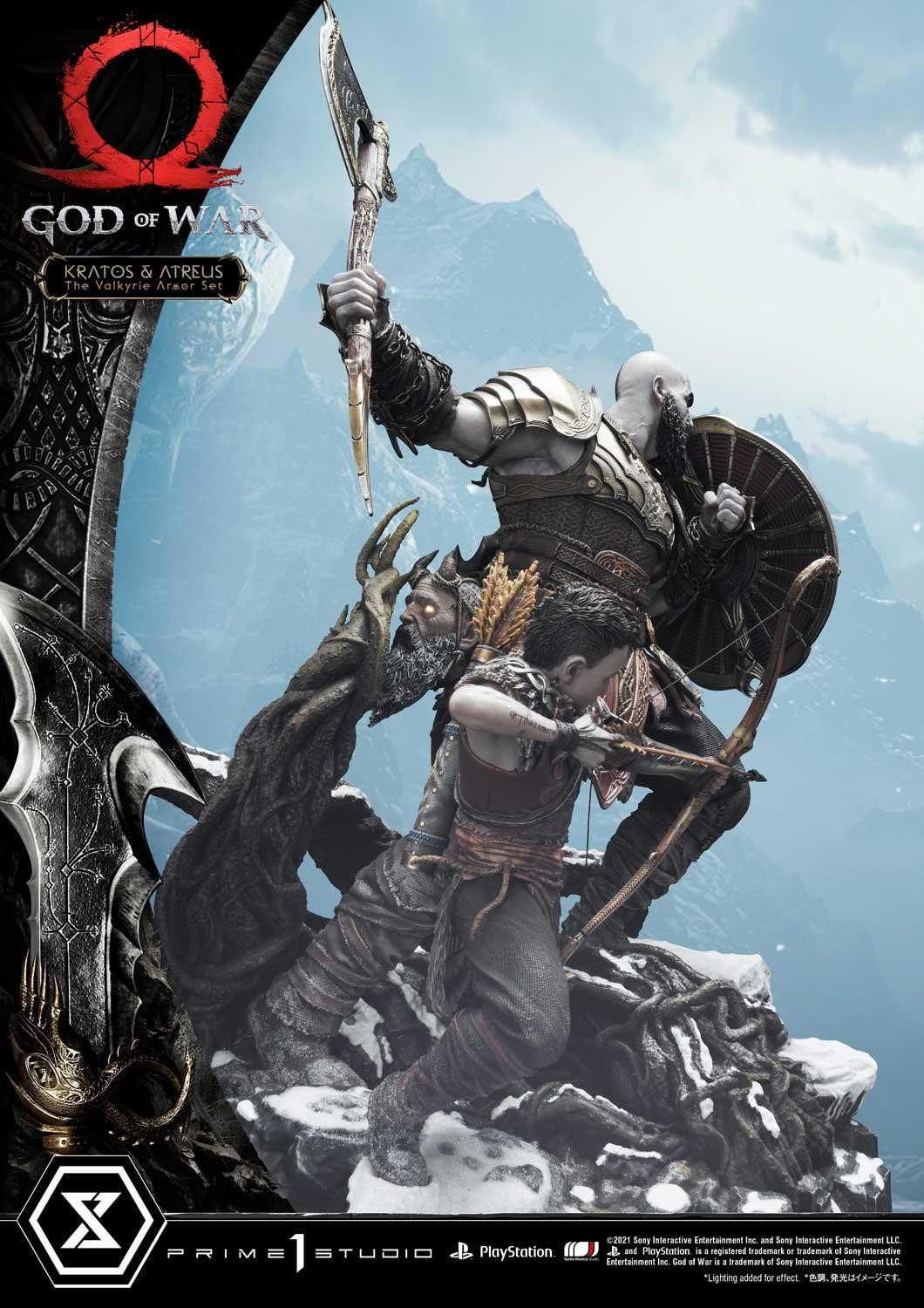 God of War (2018) - Atreus - Kratos - Mimir - Ultimate Premium Masterline  (UPMGOW-03DX) - 1/4 - The Valkyrie Armor Set, DX Version (Prime 1 Studio) photo 24