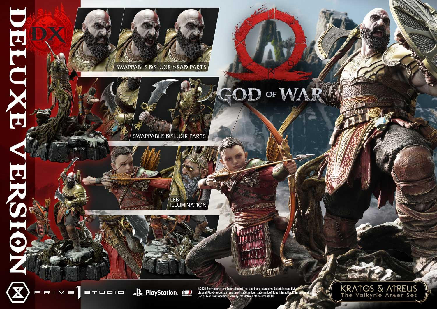God of War (2018) - Atreus - Kratos - Mimir - Ultimate Premium Masterline  (UPMGOW-03DX) - 1/4 - The Valkyrie Armor Set, DX Version (Prime 1 Studio) photo 28