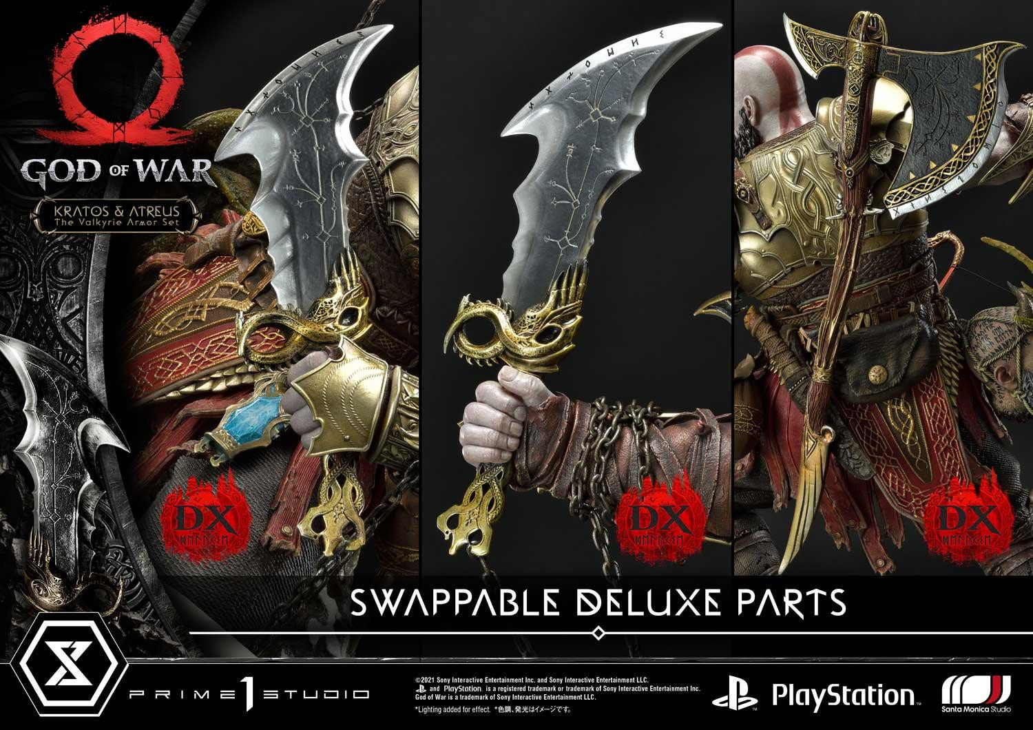 God of War (2018) - Atreus - Kratos - Mimir - Ultimate Premium Masterline  (UPMGOW-03DX) - 1/4 - The Valkyrie Armor Set, DX Version (Prime 1 Studio) photo 30