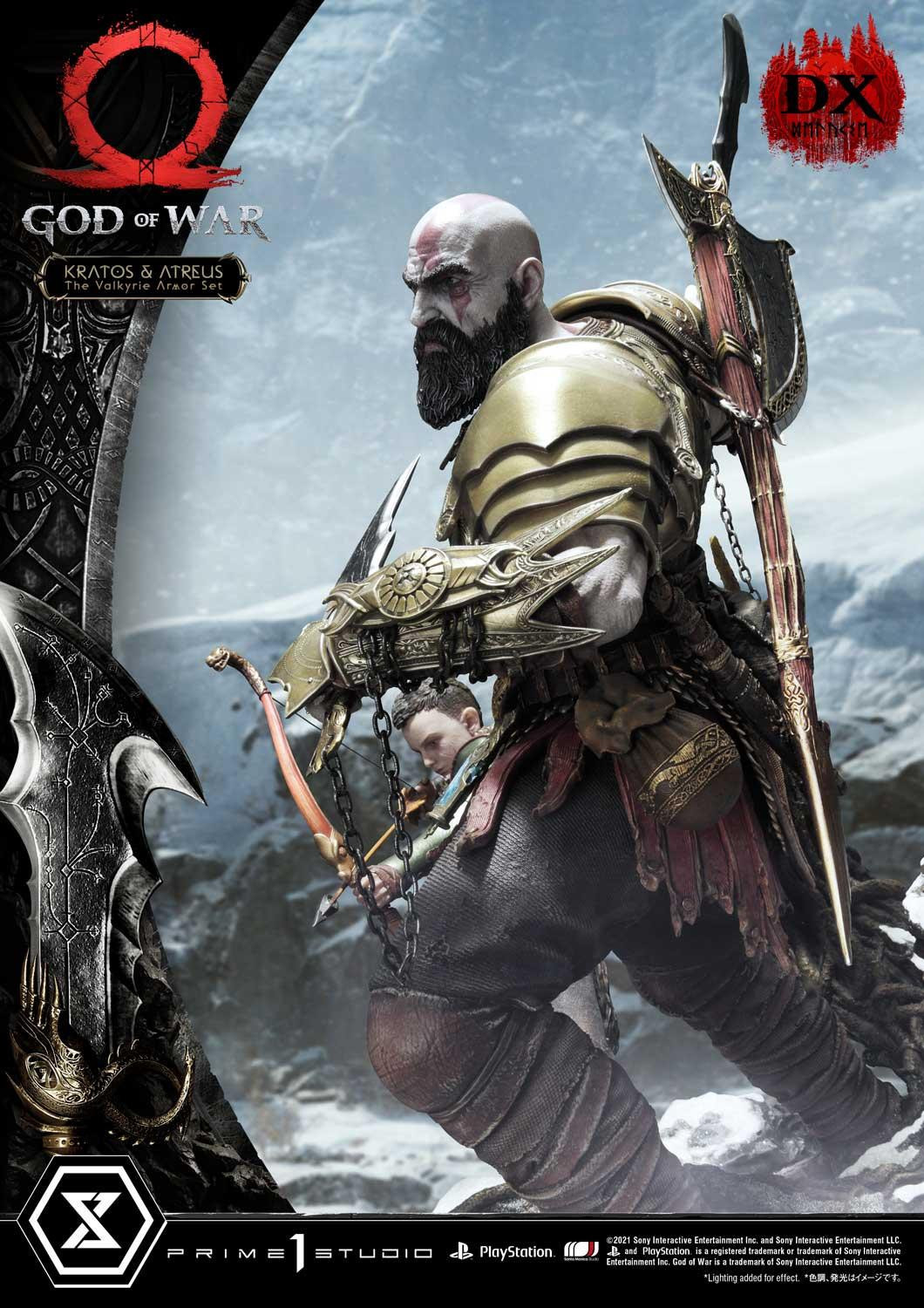 God of War (2018) - Atreus - Kratos - Mimir - Ultimate Premium Masterline  (UPMGOW-03DX) - 1/4 - The Valkyrie Armor Set, DX Version (Prime 1 Studio) photo 42