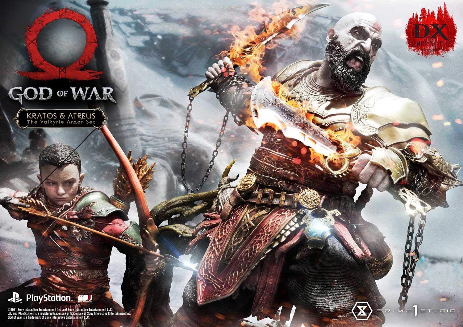 God of War (2018) - Atreus - Kratos - Mimir - Ultimate Premium Masterline  (UPMGOW-03DX) - 1/4 - The Valkyrie Armor Set, DX Version (Prime 1 Studio) photo 46