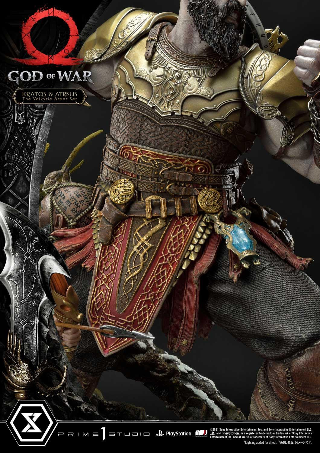 God of War (2018) - Atreus - Kratos - Mimir - Ultimate Premium Masterline  (UPMGOW-03DX) - 1/4 - The Valkyrie Armor Set, DX Version (Prime 1 Studio) photo 53