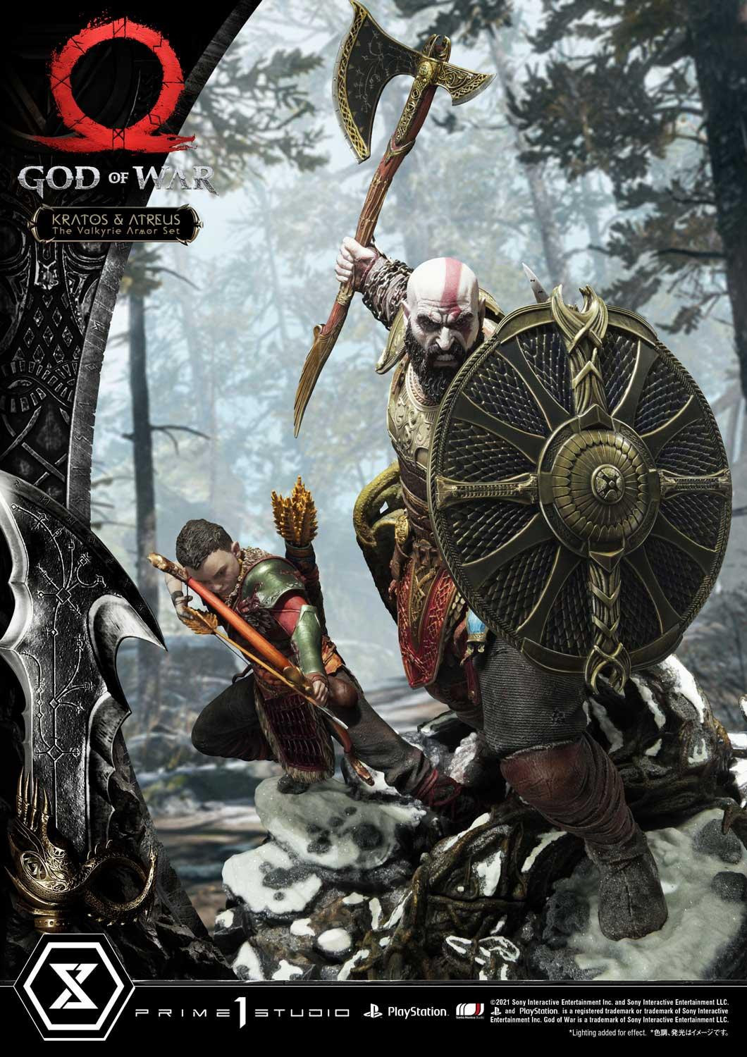 God of War (2018) - Atreus - Kratos - Mimir - Ultimate Premium Masterline  (UPMGOW-03DX) - 1/4 - The Valkyrie Armor Set, DX Version (Prime 1 Studio) photo 54