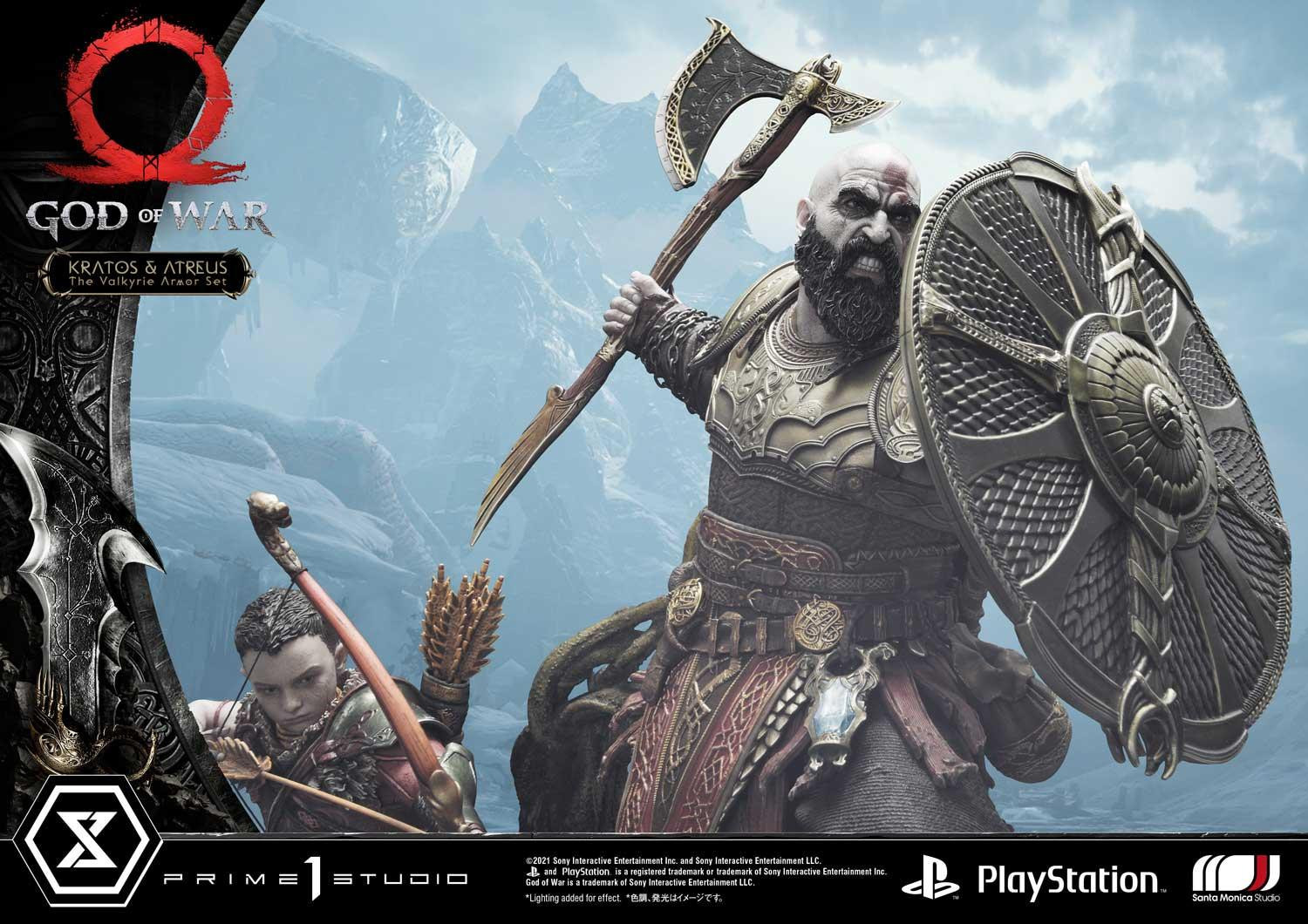 God of War (2018) - Atreus - Kratos - Mimir - Ultimate Premium Masterline  (UPMGOW-03DX) - 1/4 - The Valkyrie Armor Set, DX Version (Prime 1 Studio) photo 58